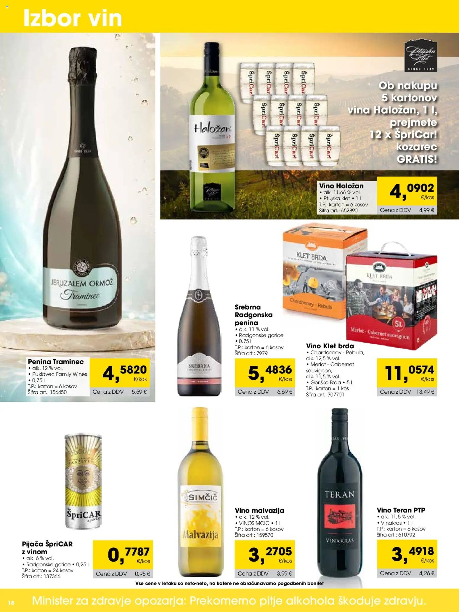 Tuš katalog cash&carry trgovec