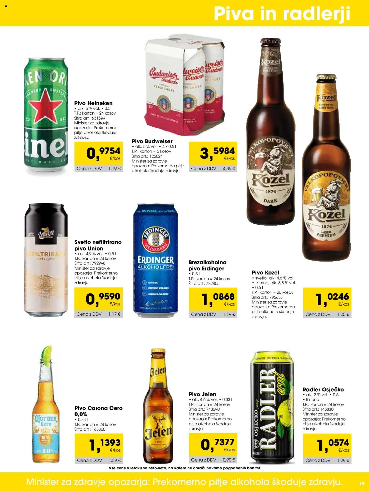 Tuš katalog cash&carry trgovec