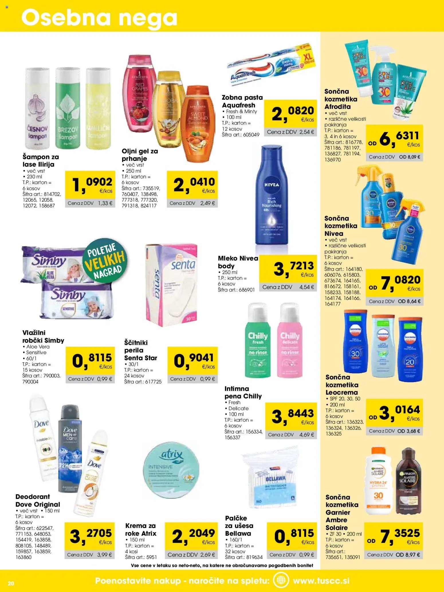 Tuš katalog cash&carry trgovec