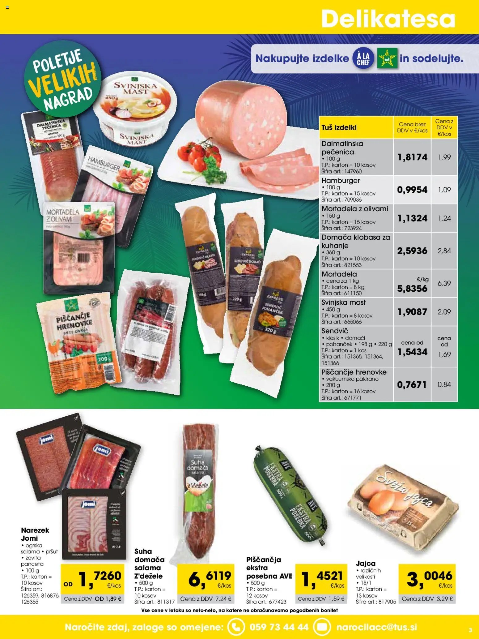 Tuš katalog cash&carry trgovec