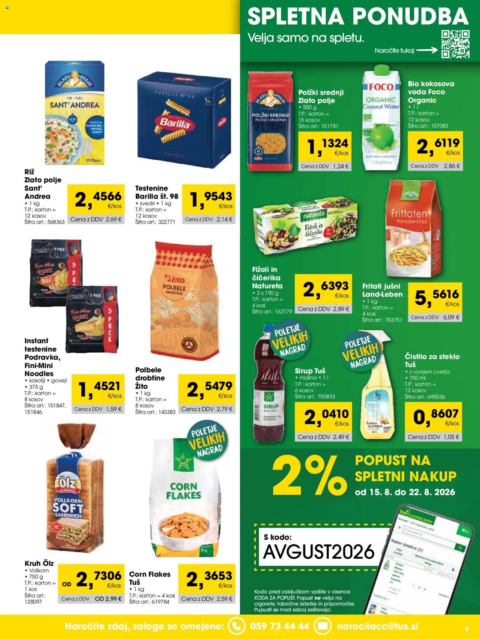 Tuš katalog cash&carry trgovec