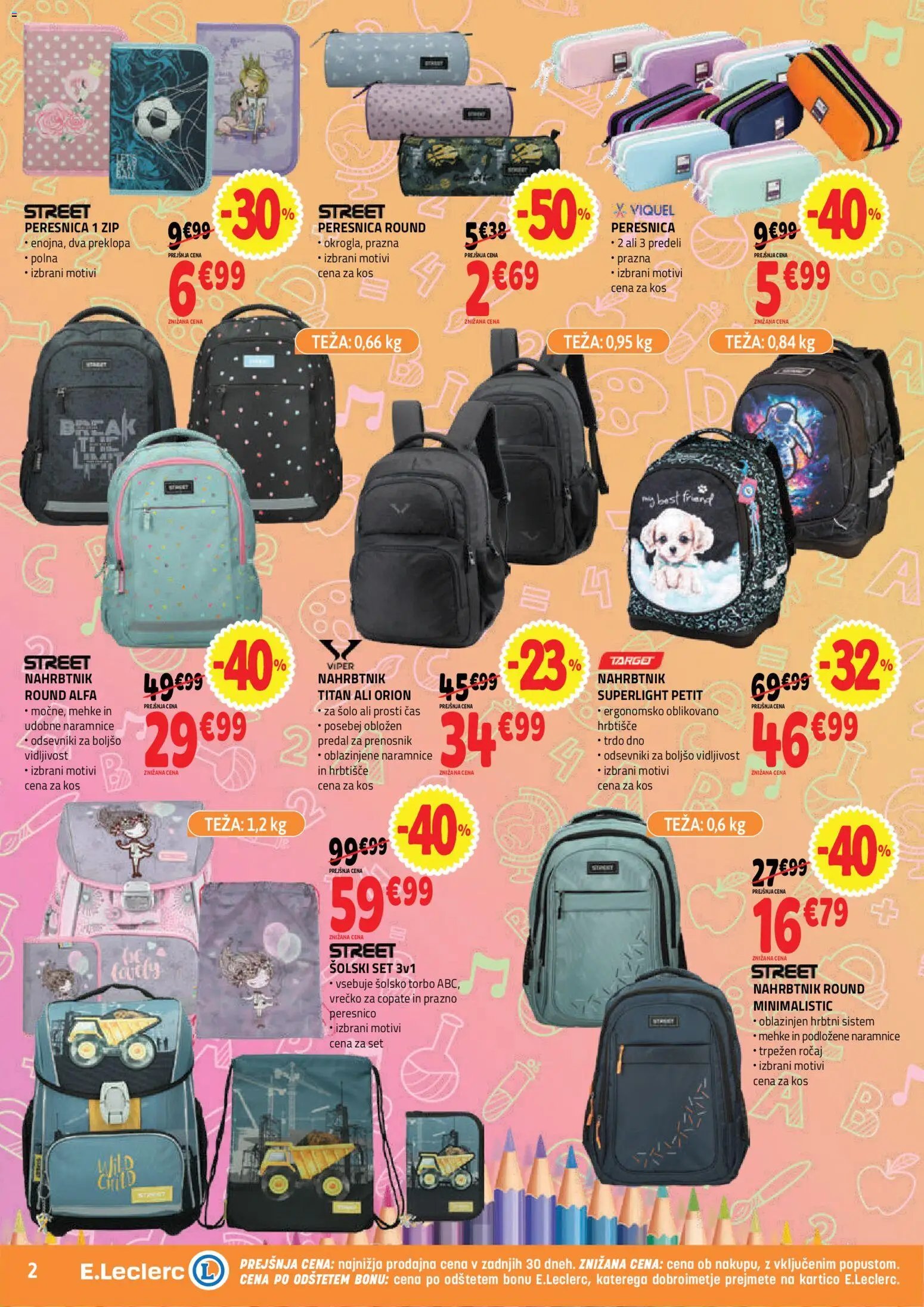 E.leclerc katalog vse za šolo