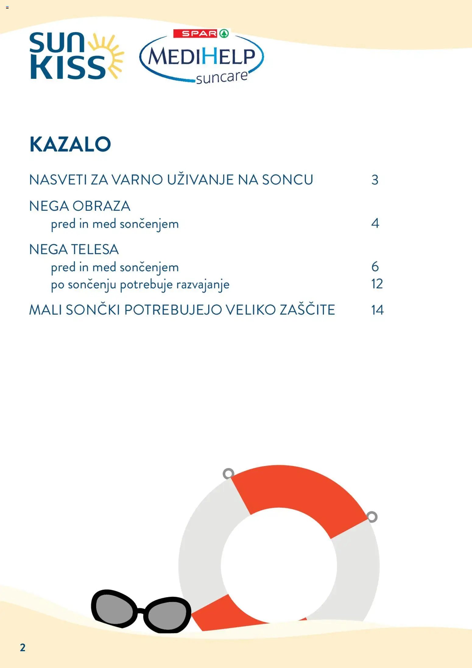Spar katalog Zaščita kože pred soncem