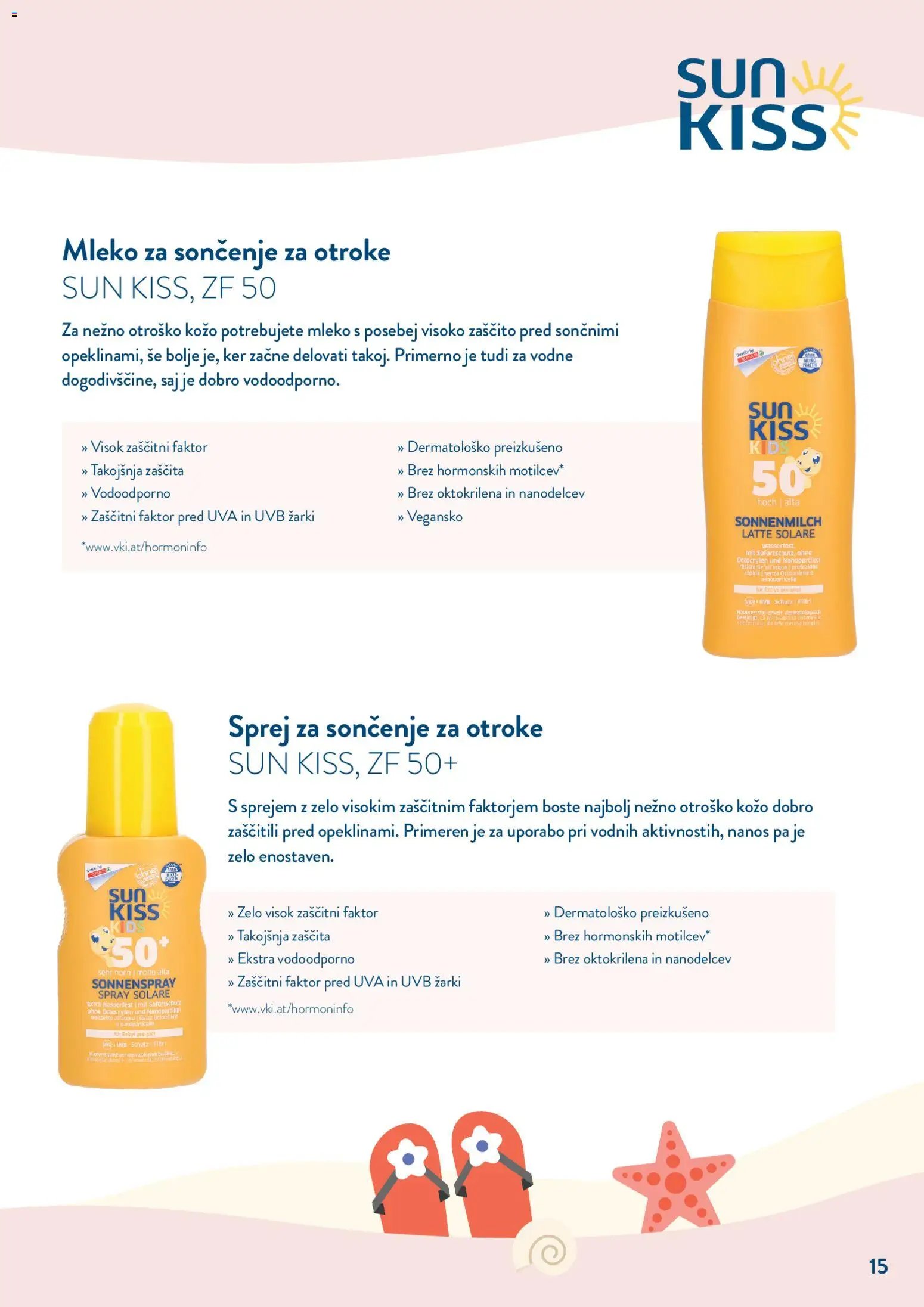 Spar katalog Zaščita kože pred soncem