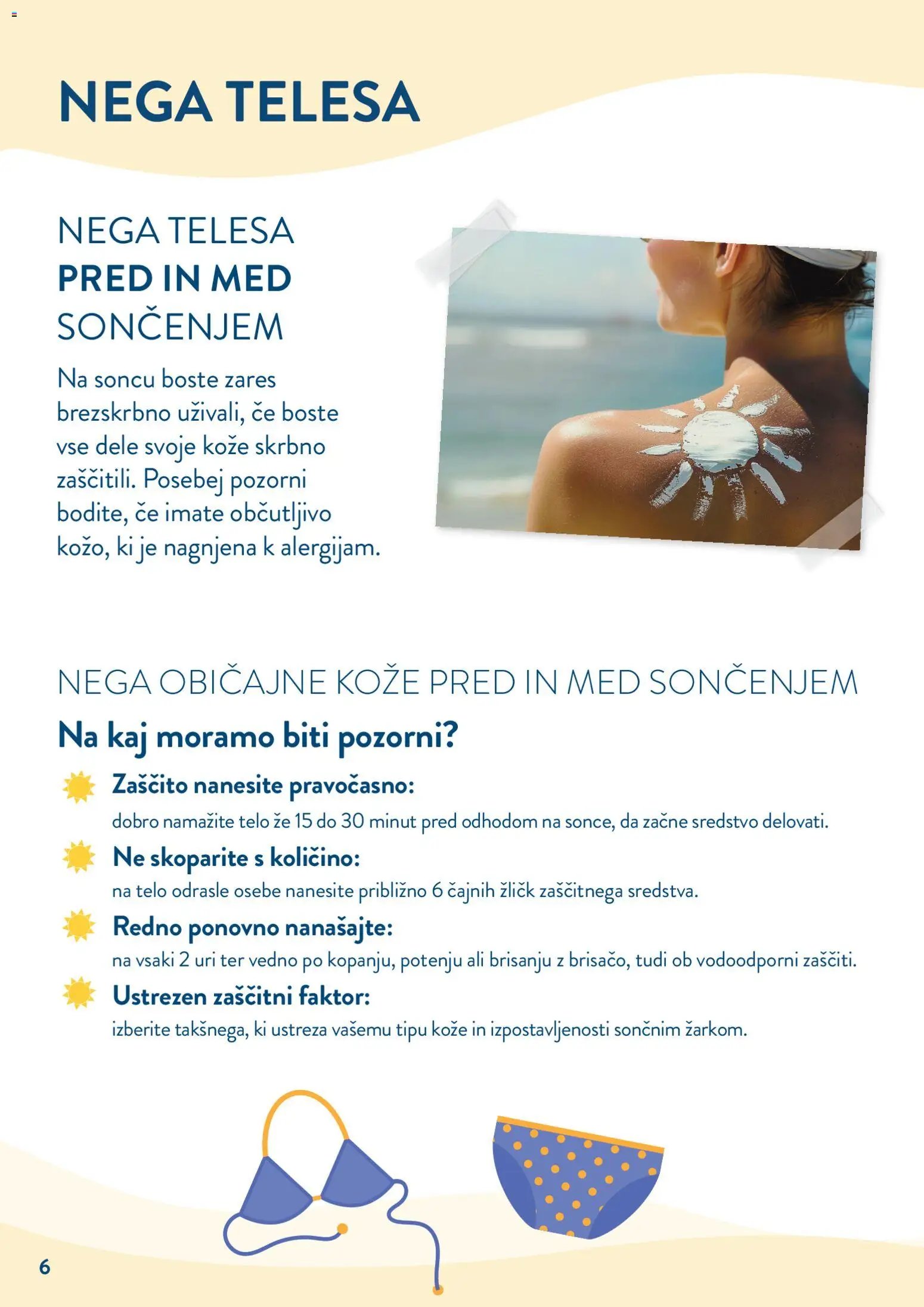 Spar katalog Zaščita kože pred soncem