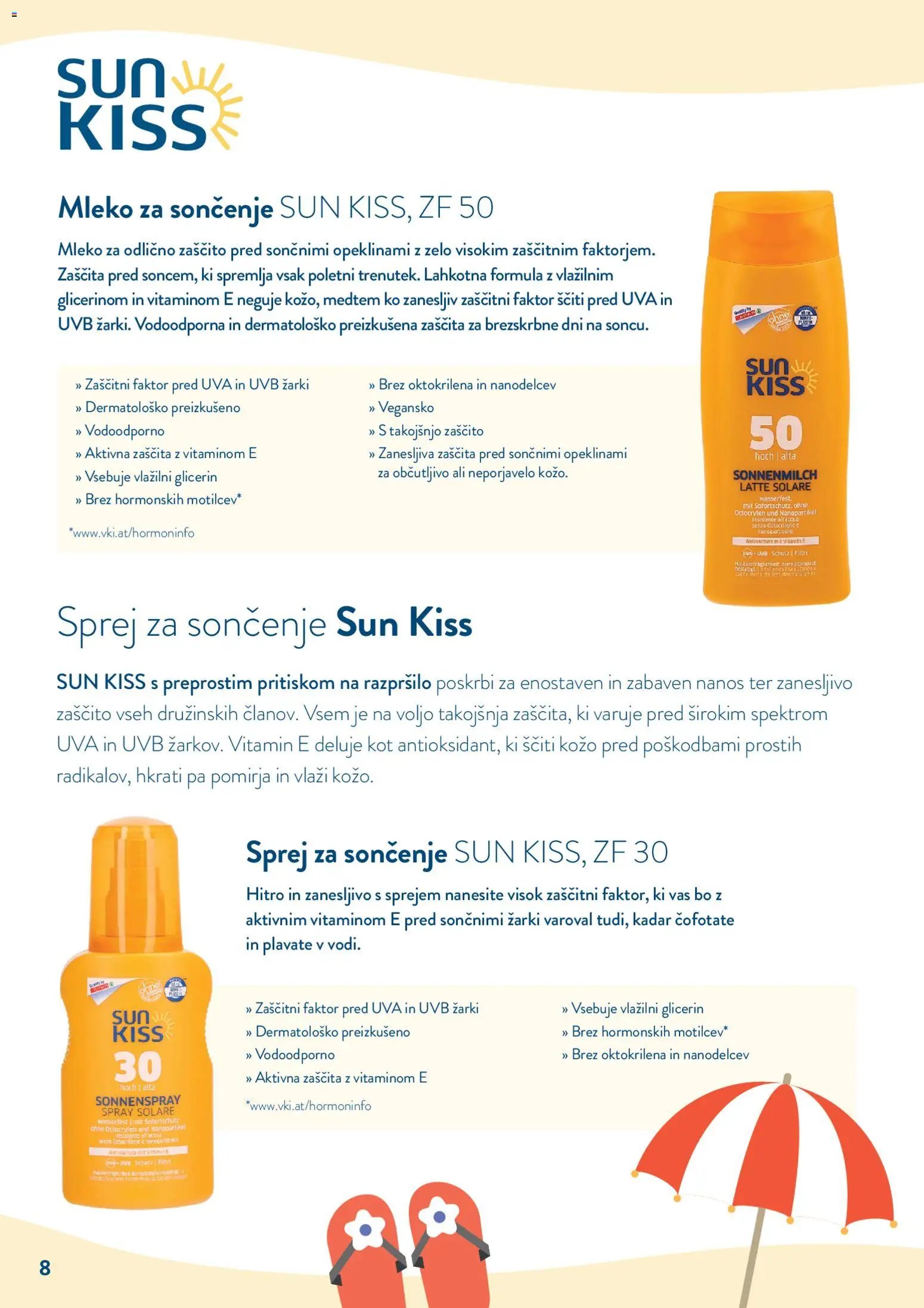 Spar katalog Zaščita kože pred soncem