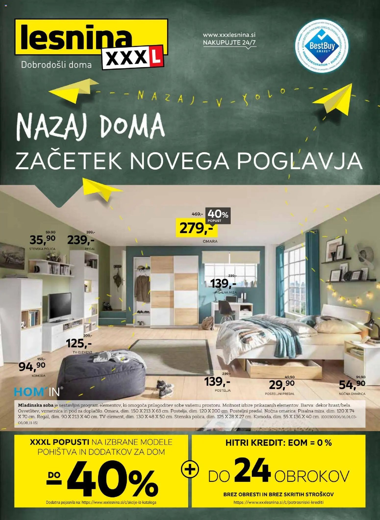 XXXL Lesnina katalog začetek novega poglavja