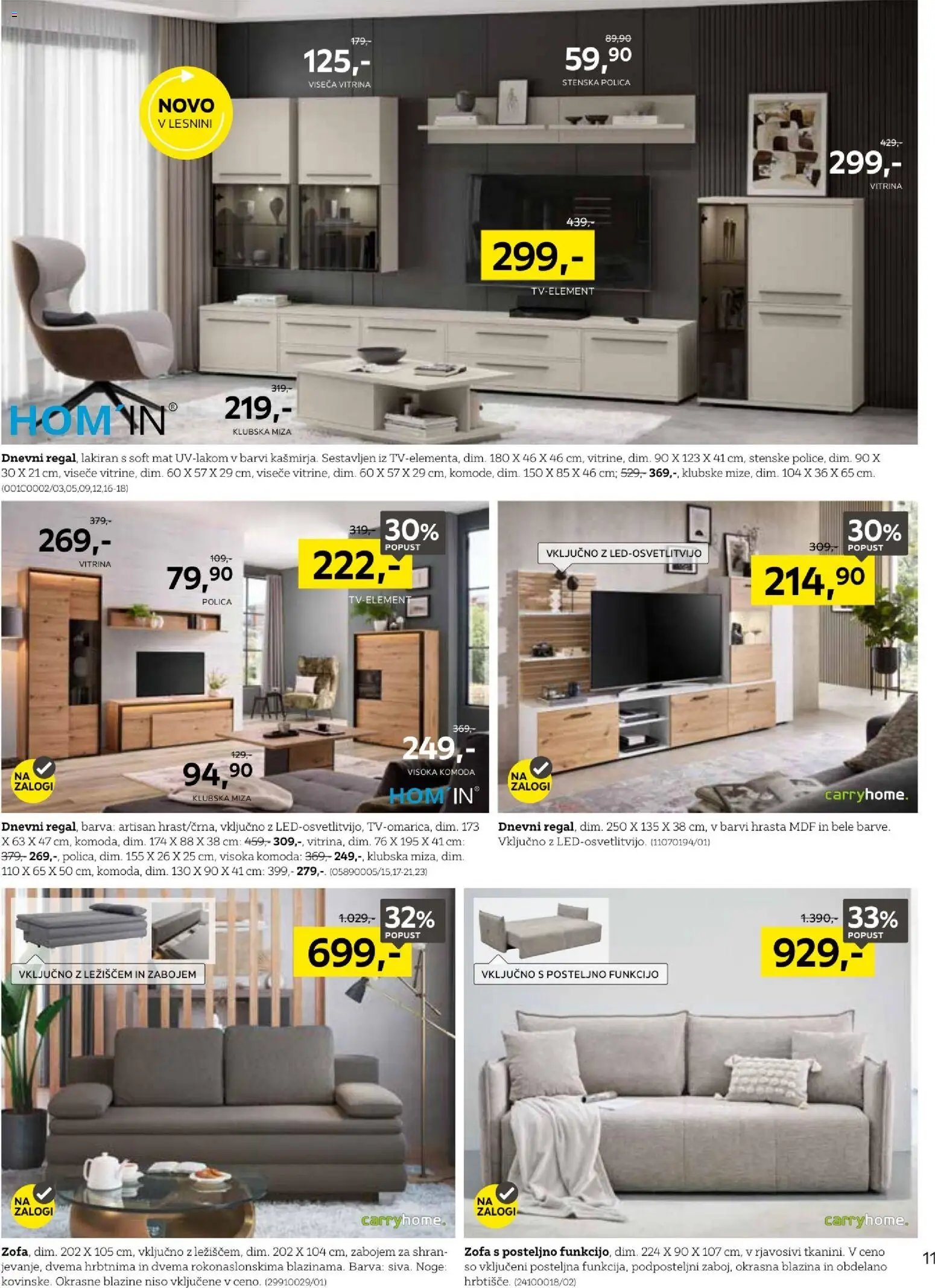 XXXL Lesnina katalog začetek novega poglavja