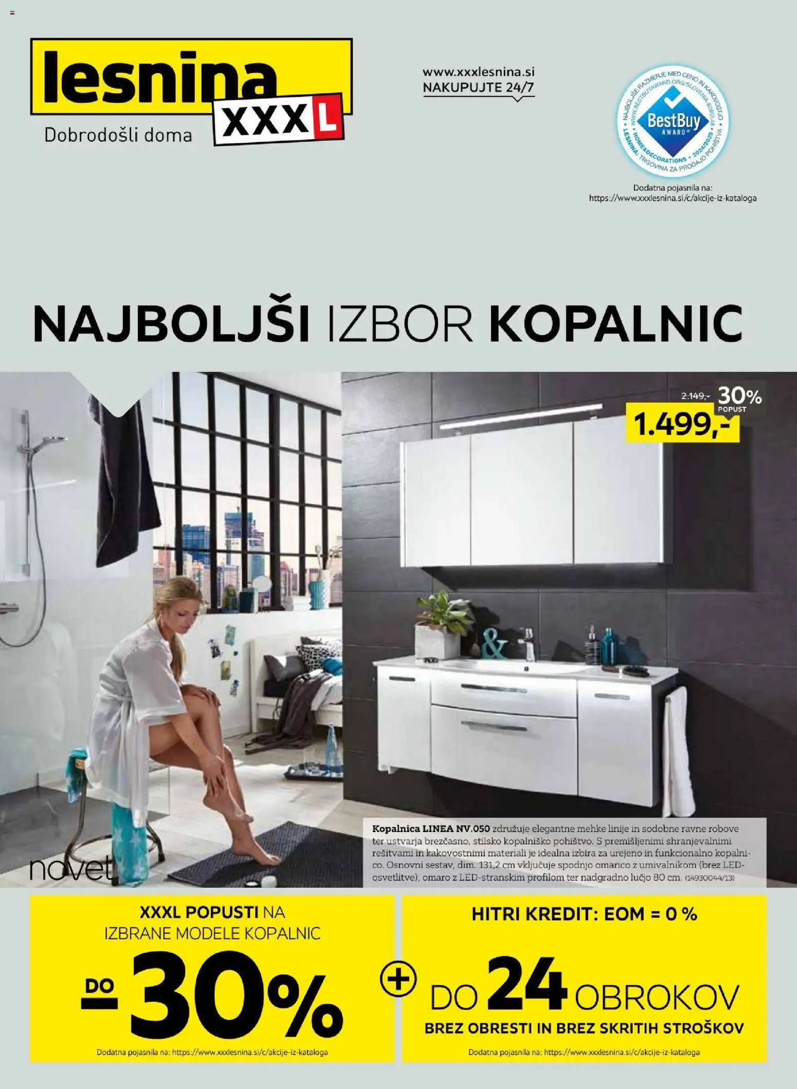 XXXL Lesnina katalog izbor kopalnic (2026-05-04 - 2026-05-16)