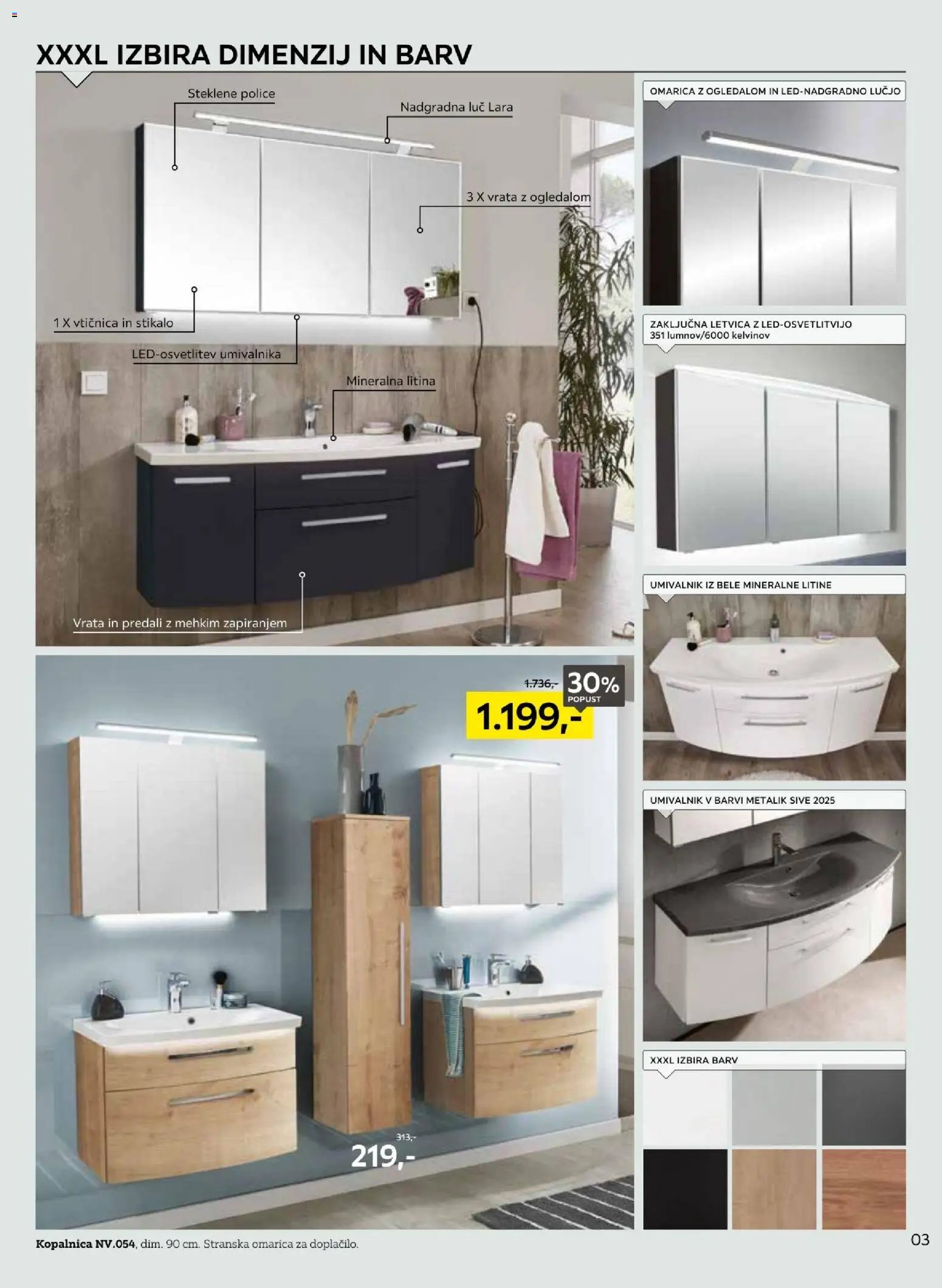 XXXL Lesnina katalog izbor kopalnic (2026-05-04 - 2026-05-16)