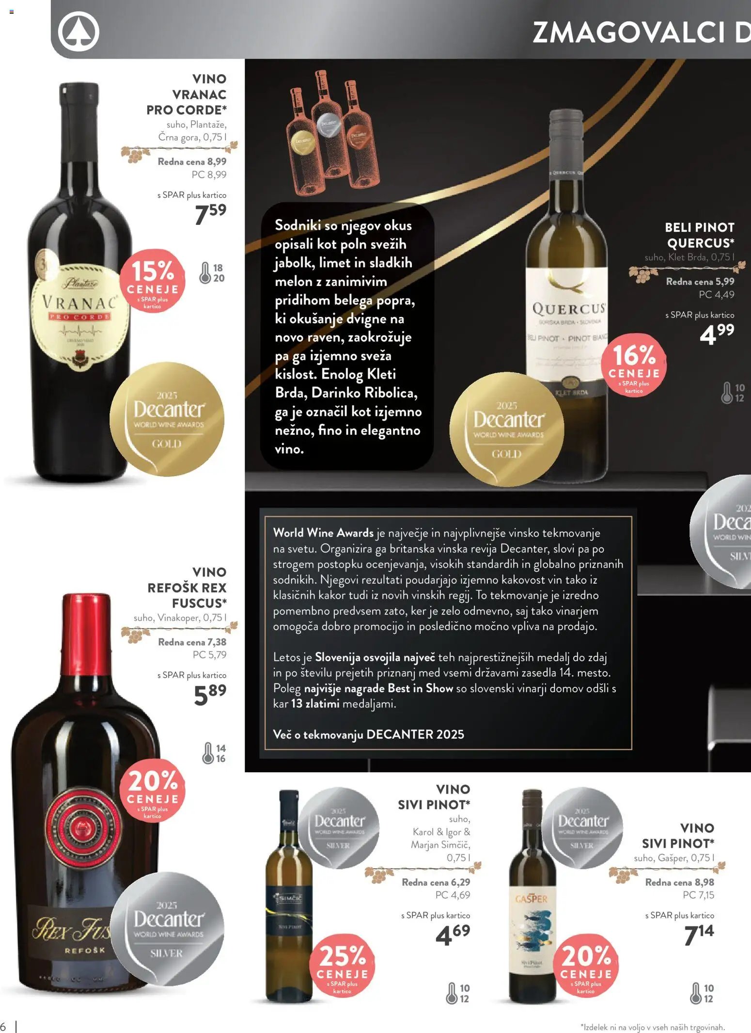 Spar katalog vino