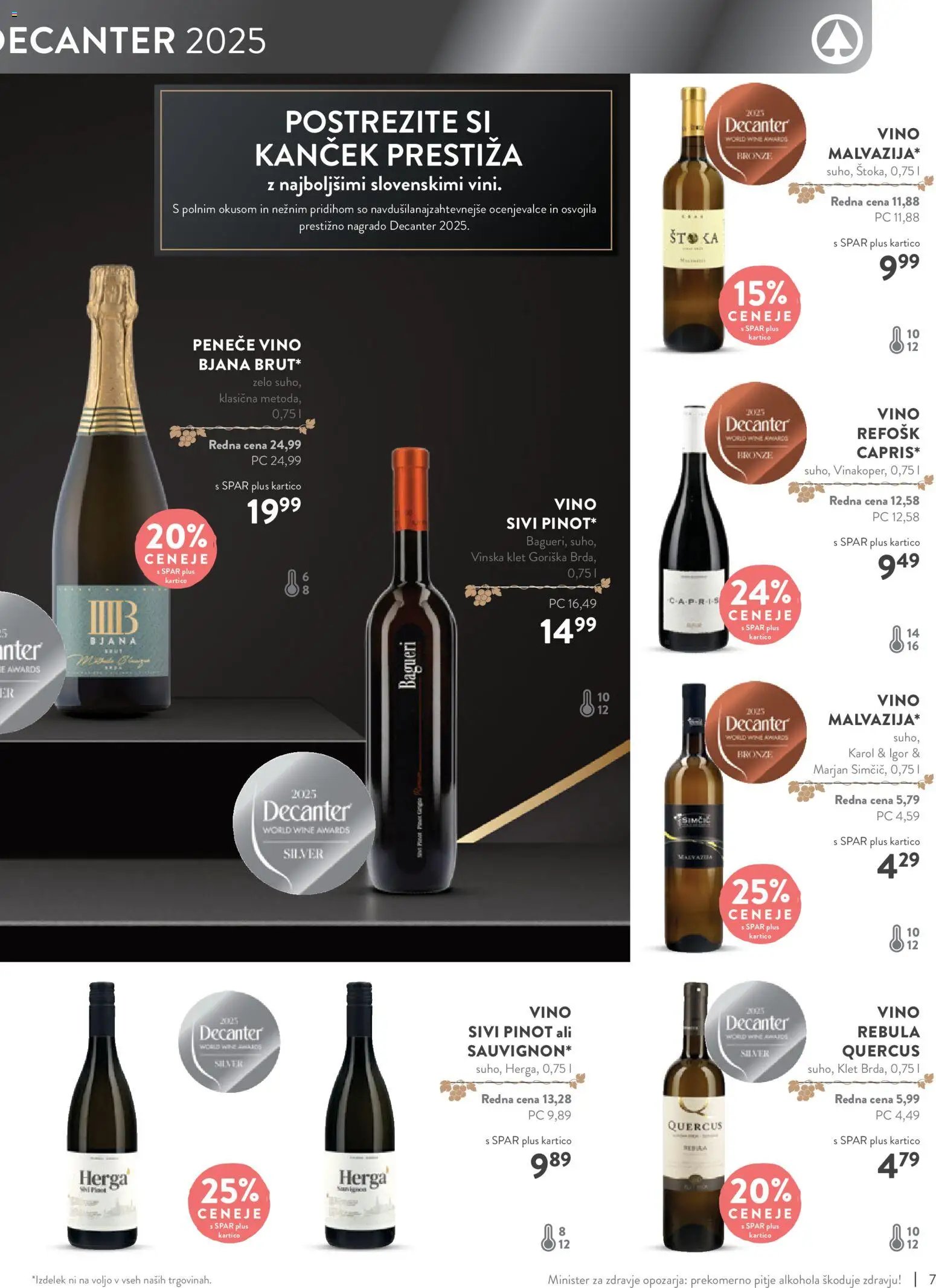 Spar katalog vino