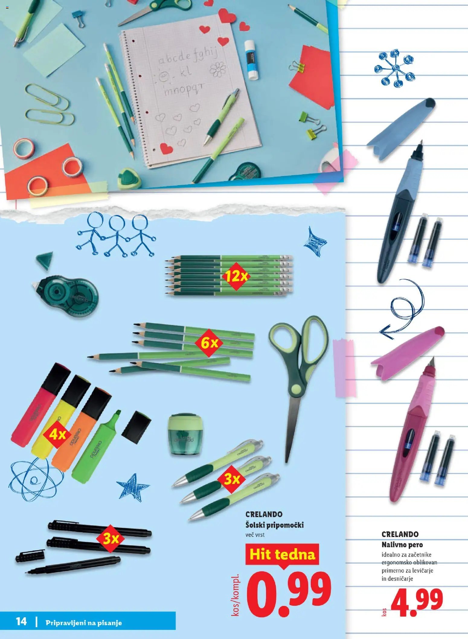 Lidl katalog šolske potrebščine