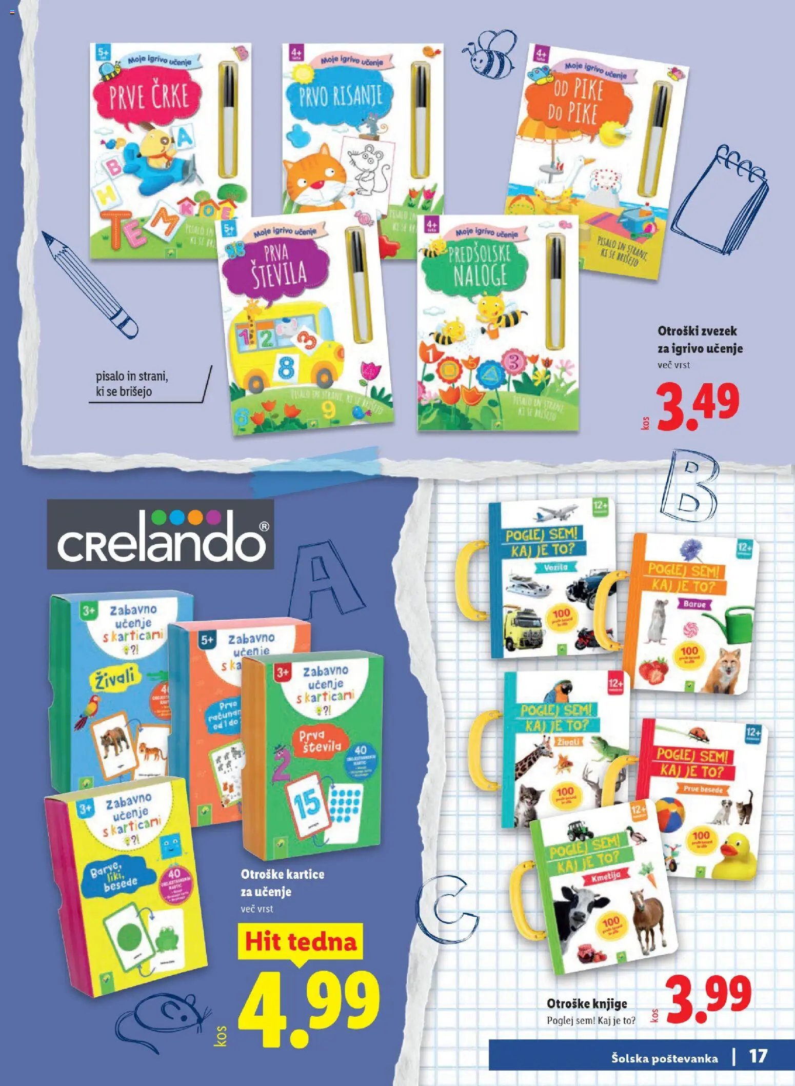 Lidl katalog šolske potrebščine