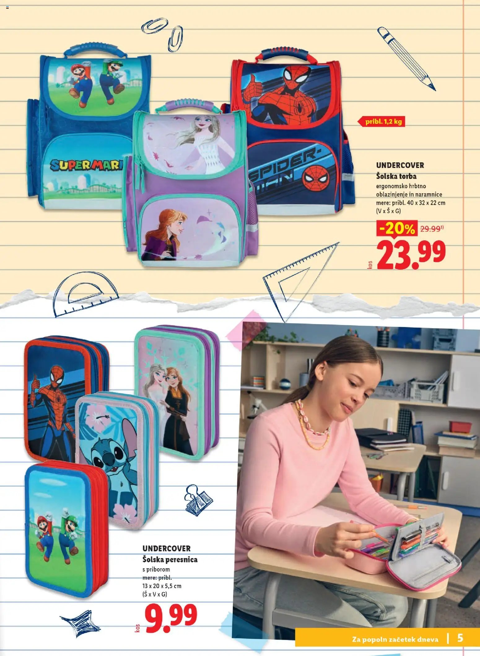 Lidl katalog šolske potrebščine