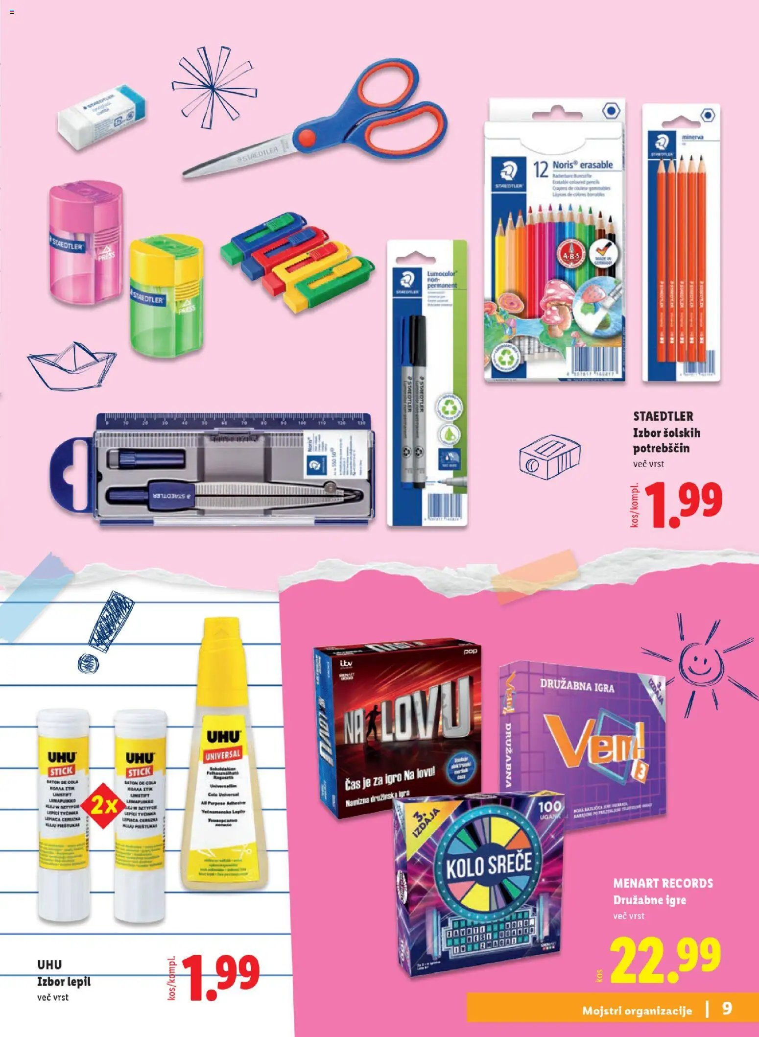 Lidl katalog šolske potrebščine