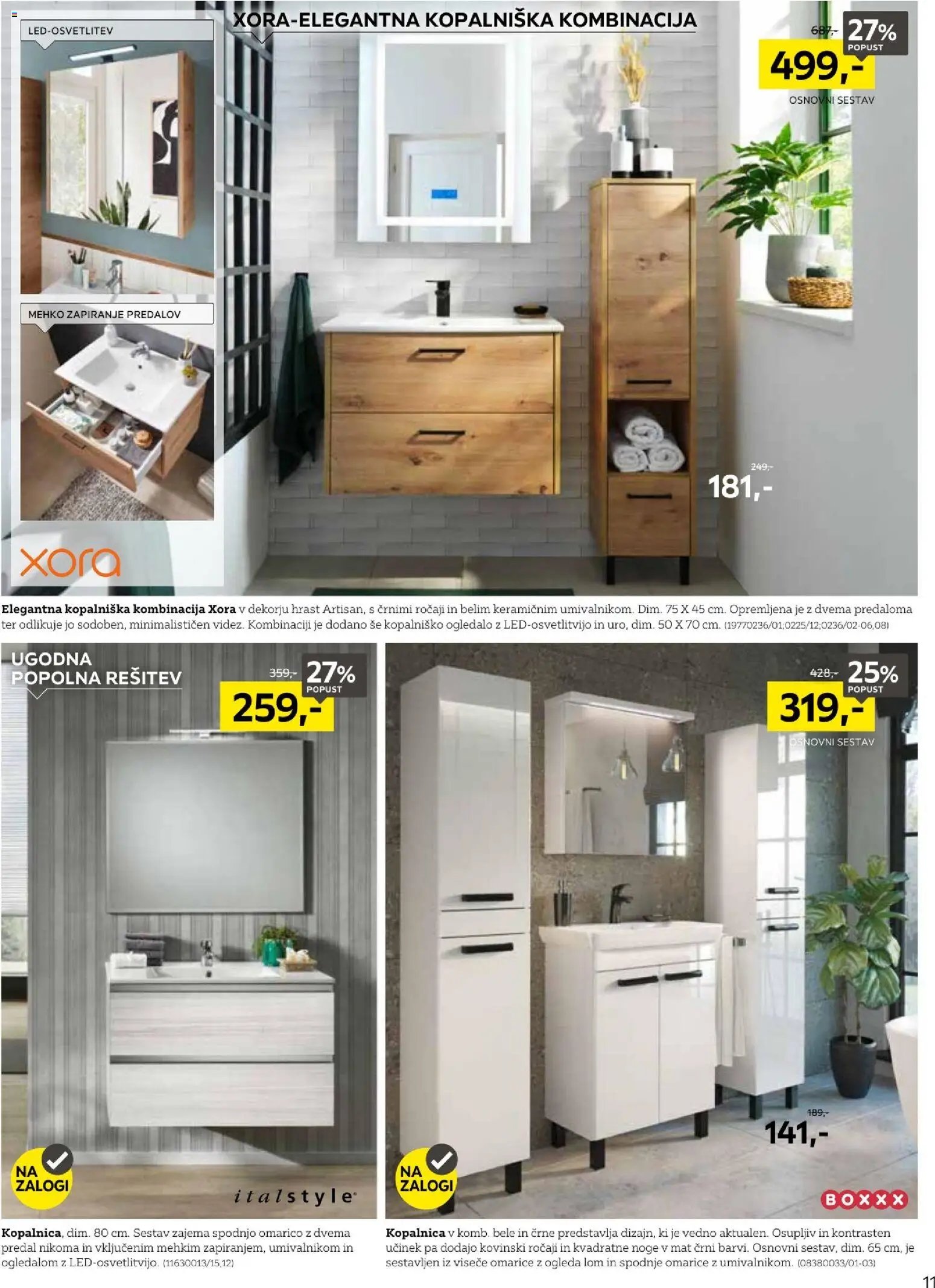 XXXL Lesnina katalog izbor kopalnic