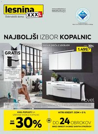 XXXL Lesnina katalog izbor kopalnic