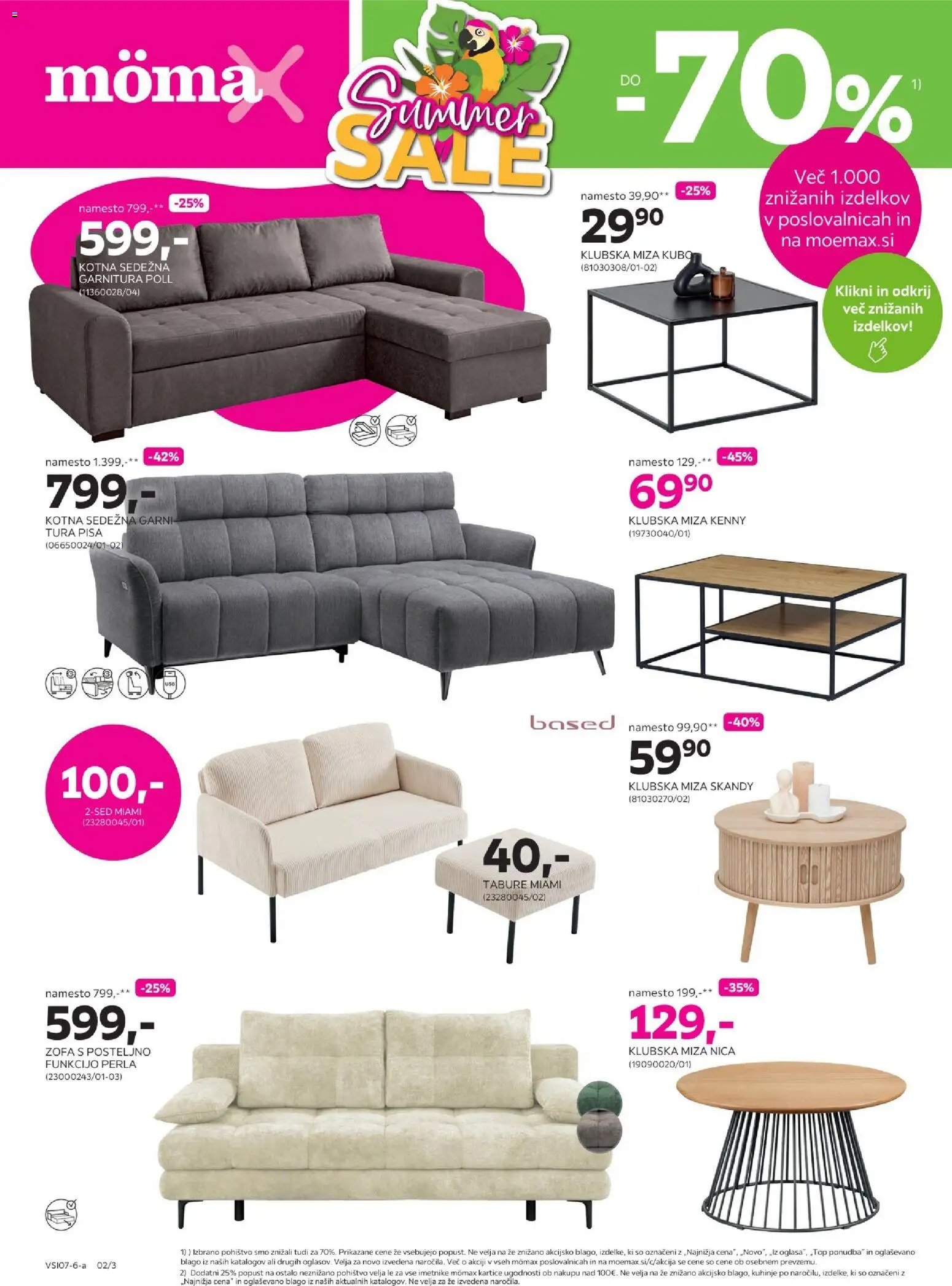 Mömax katalog poletno znižanje do -70%