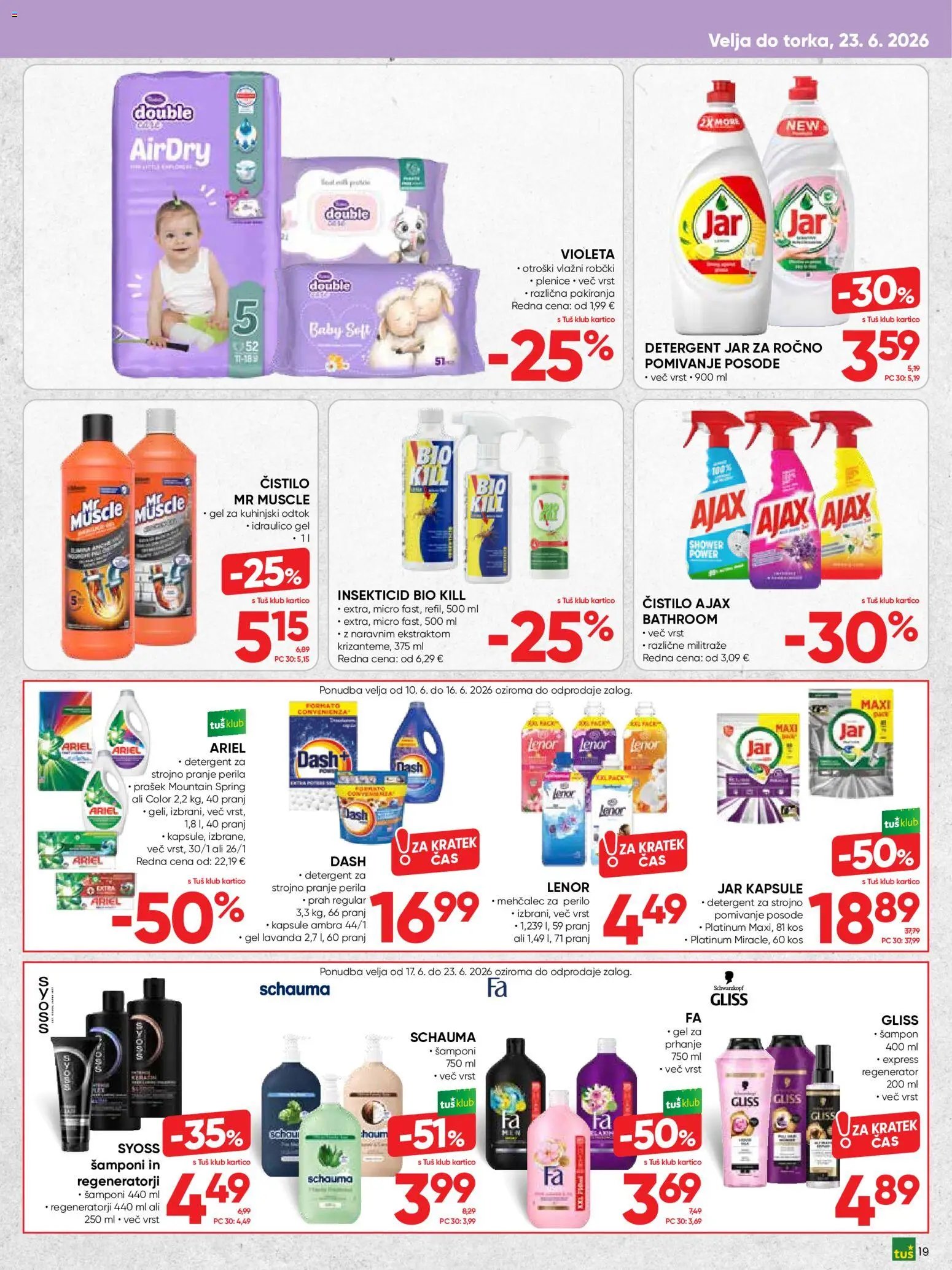 Tuš katalog