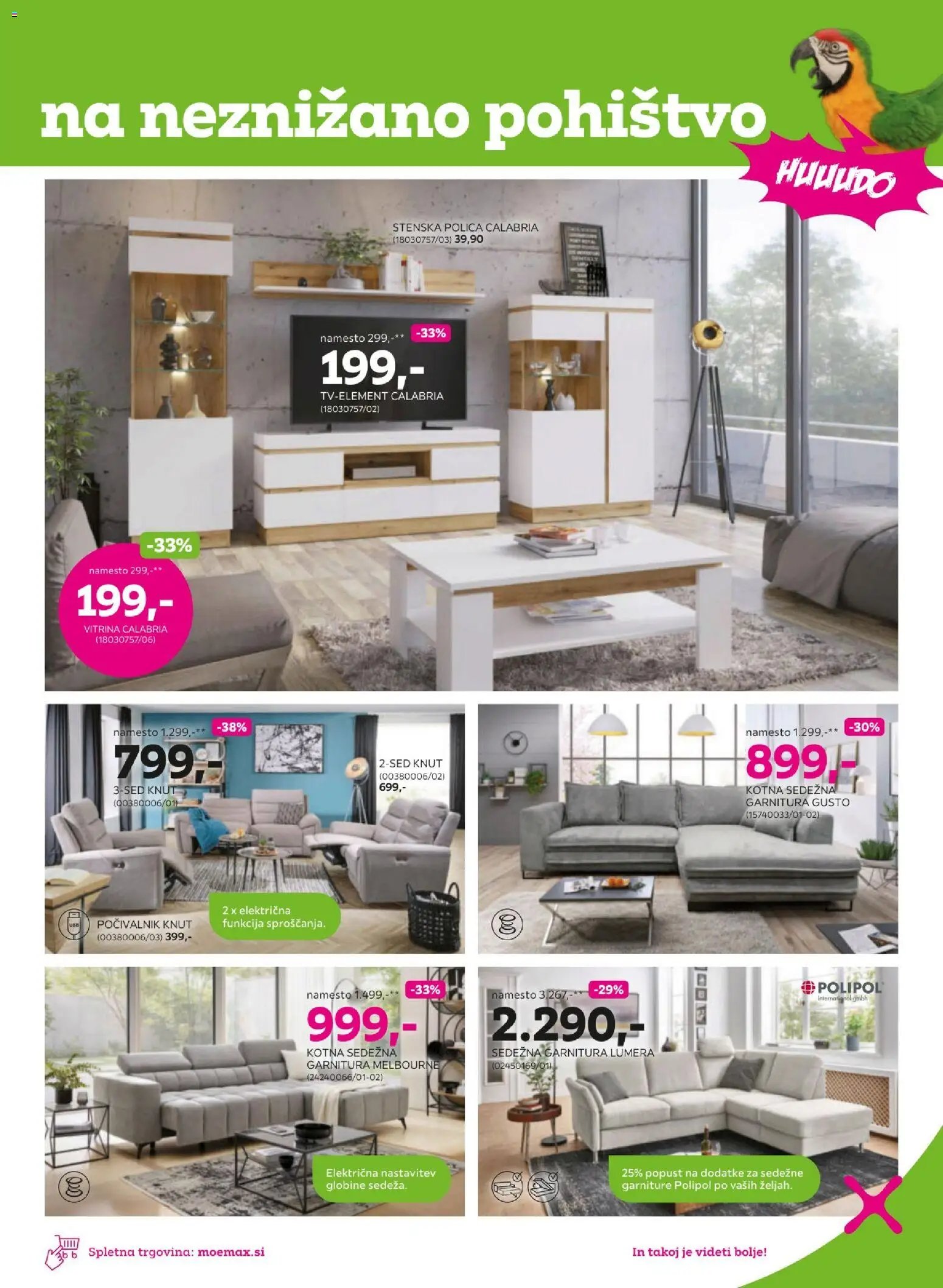 Mömax - Do -50% na izbrano pohištvo