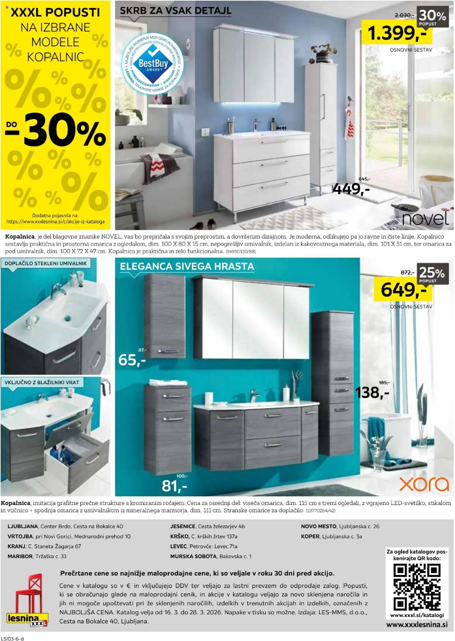 XXXL Lesnina katalog kuhinje (2026-03-16 - 2026-03-28)