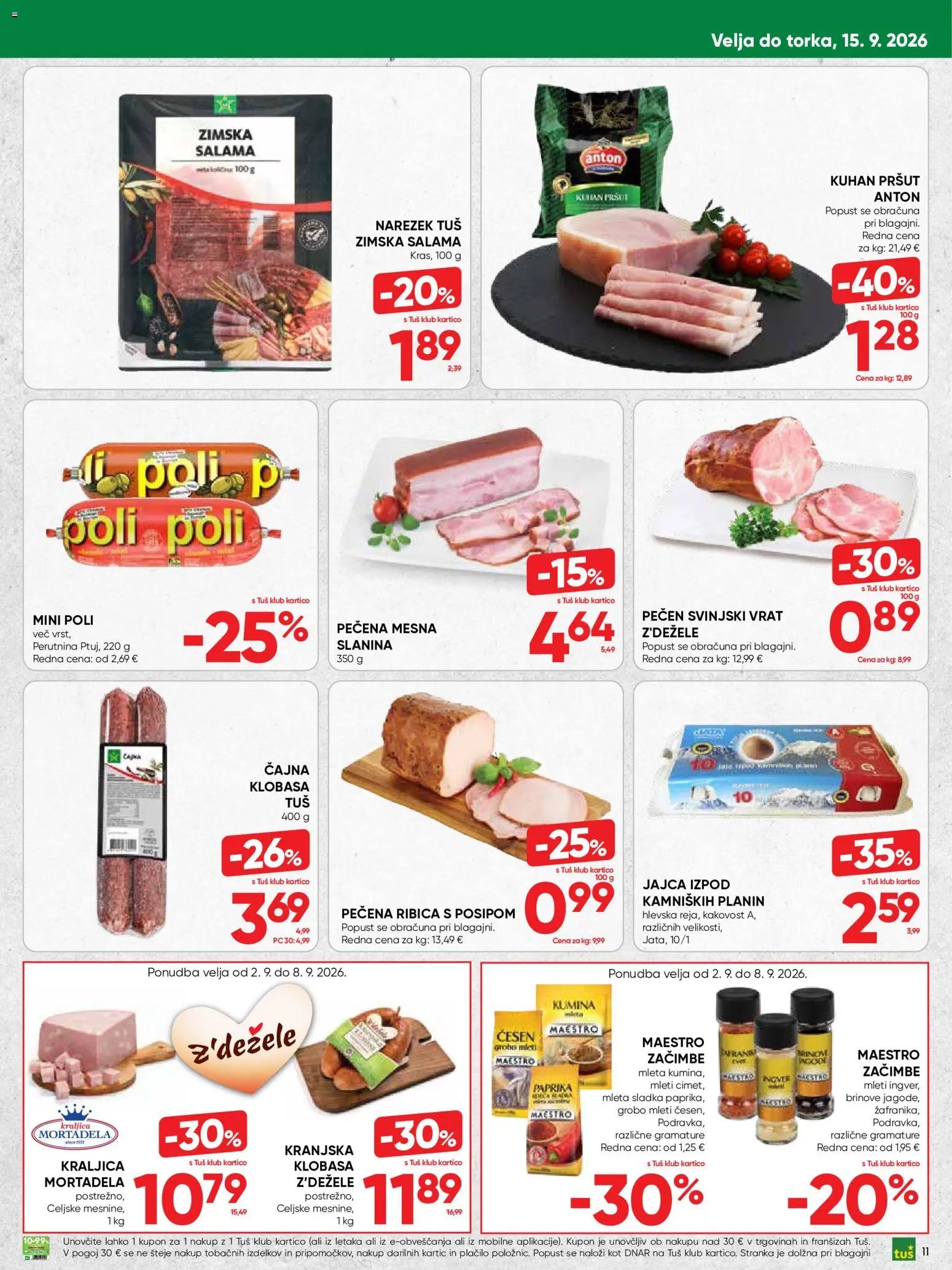 Tuš katalog