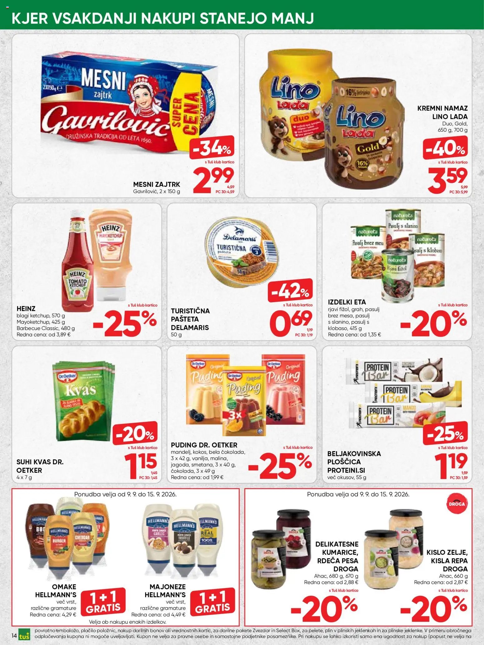 Tuš katalog