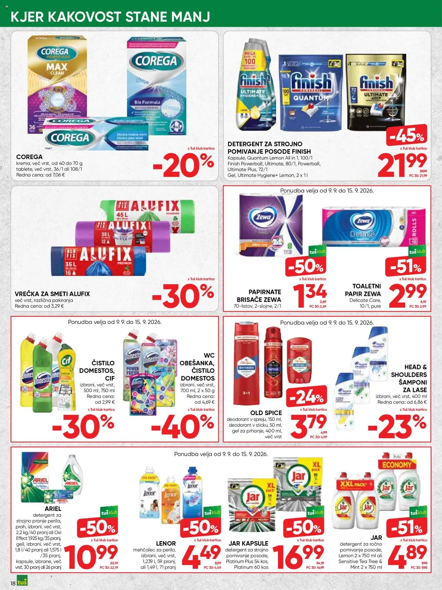 Tuš katalog