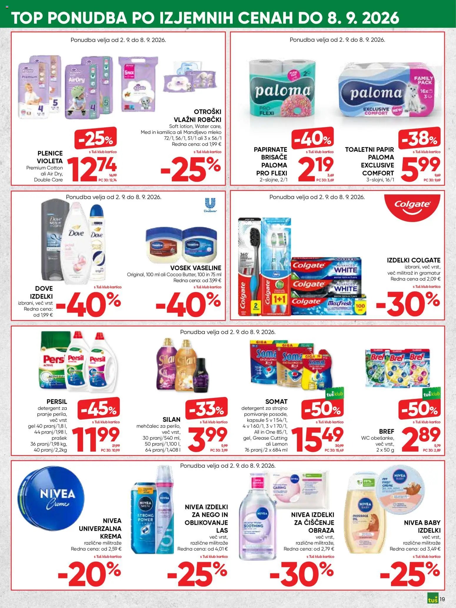 Tuš katalog