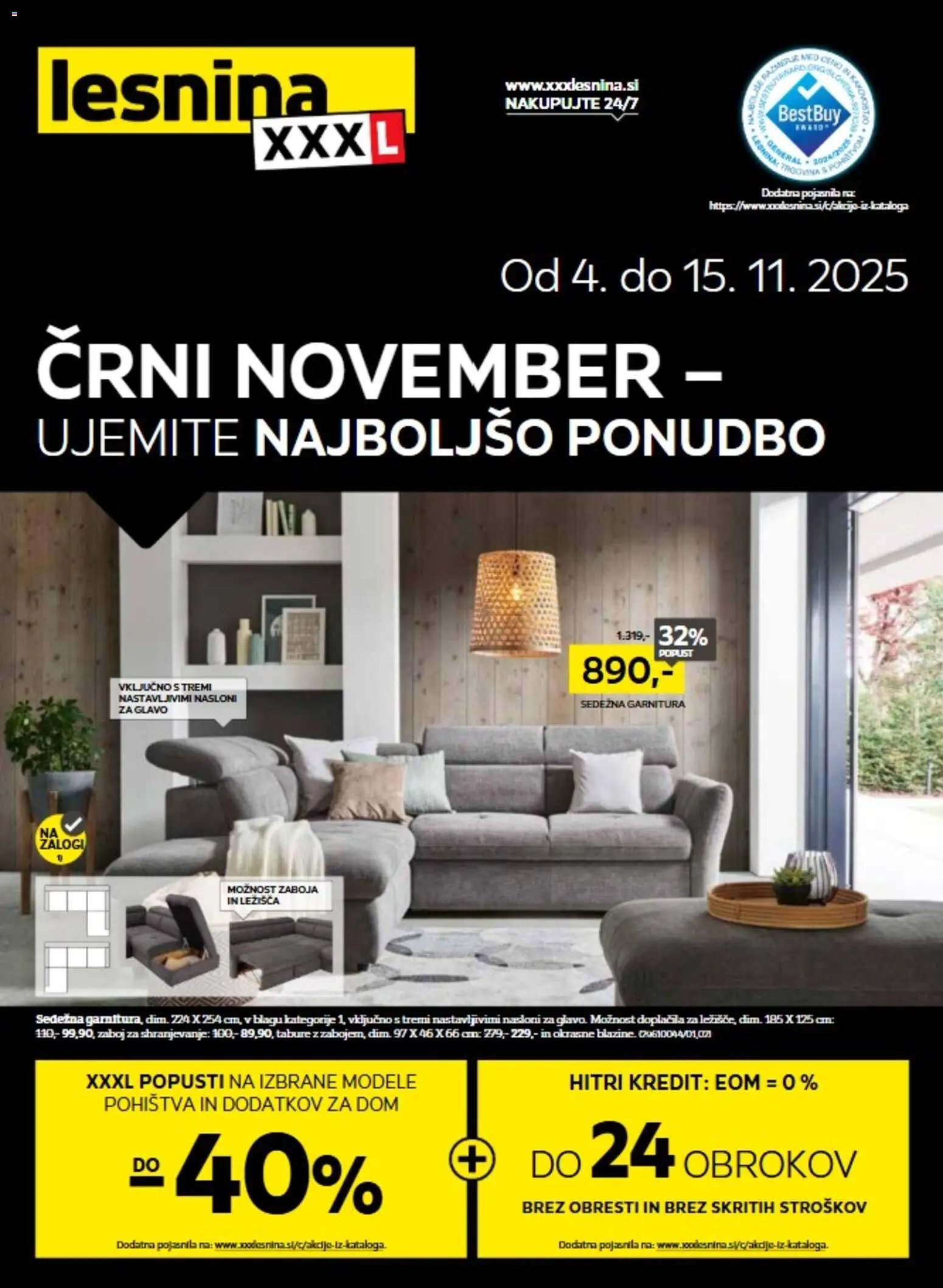 XXXL Lesnina - Black friday (2025-11-04 - 2025-11-15)