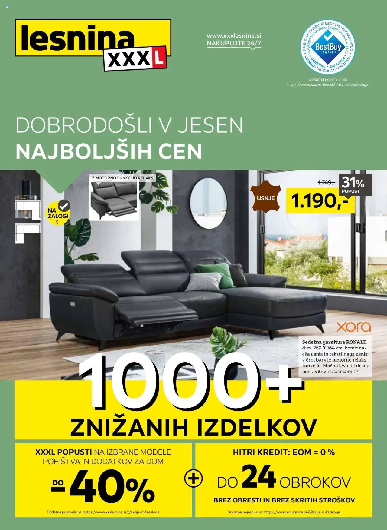 XXXL Lesnina katalog jesen najboljših cen (2025-09-30 - 2025-10-22)