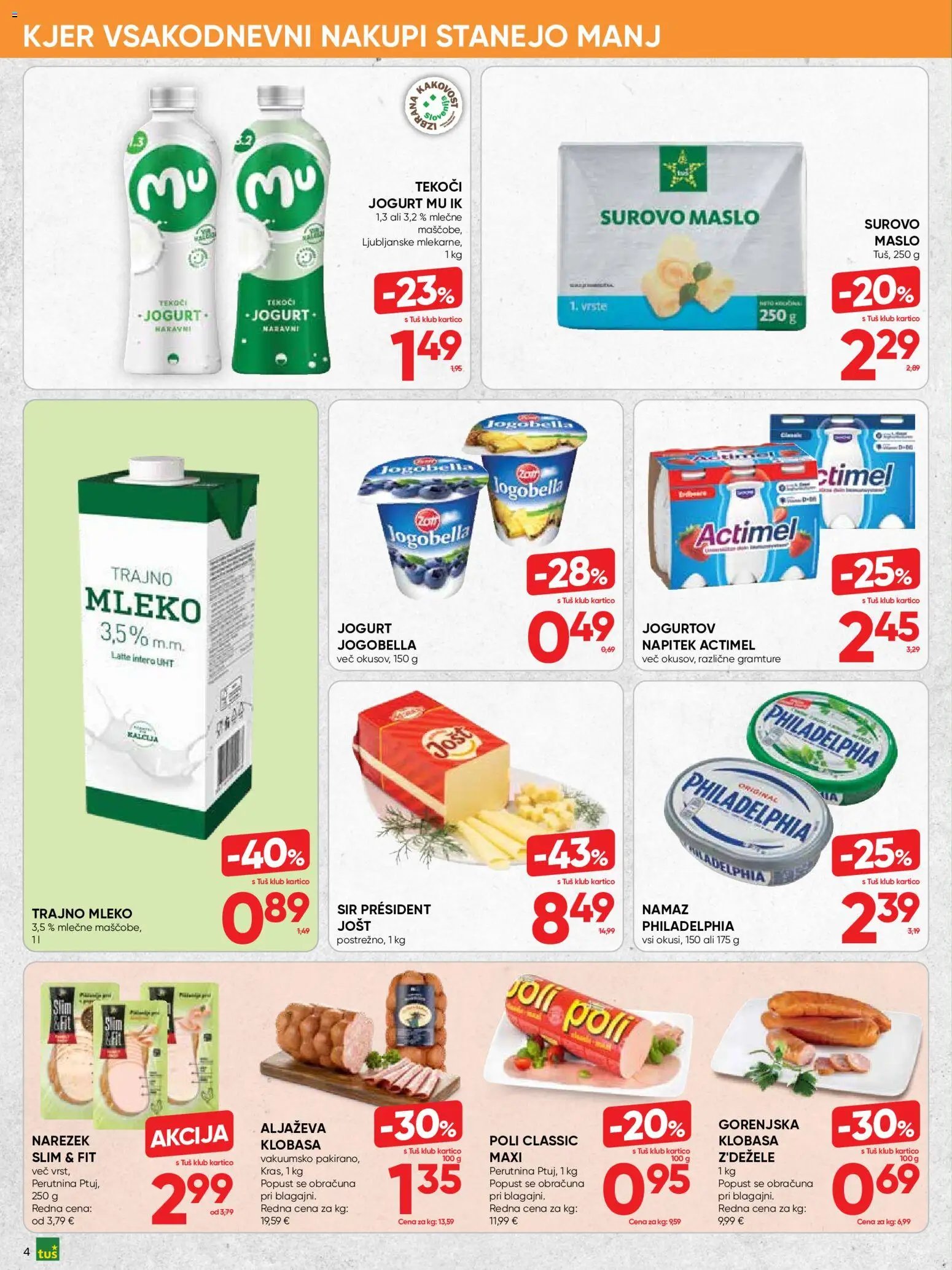 Tuš - Katalog Kjer dobre stvari stanejo manj