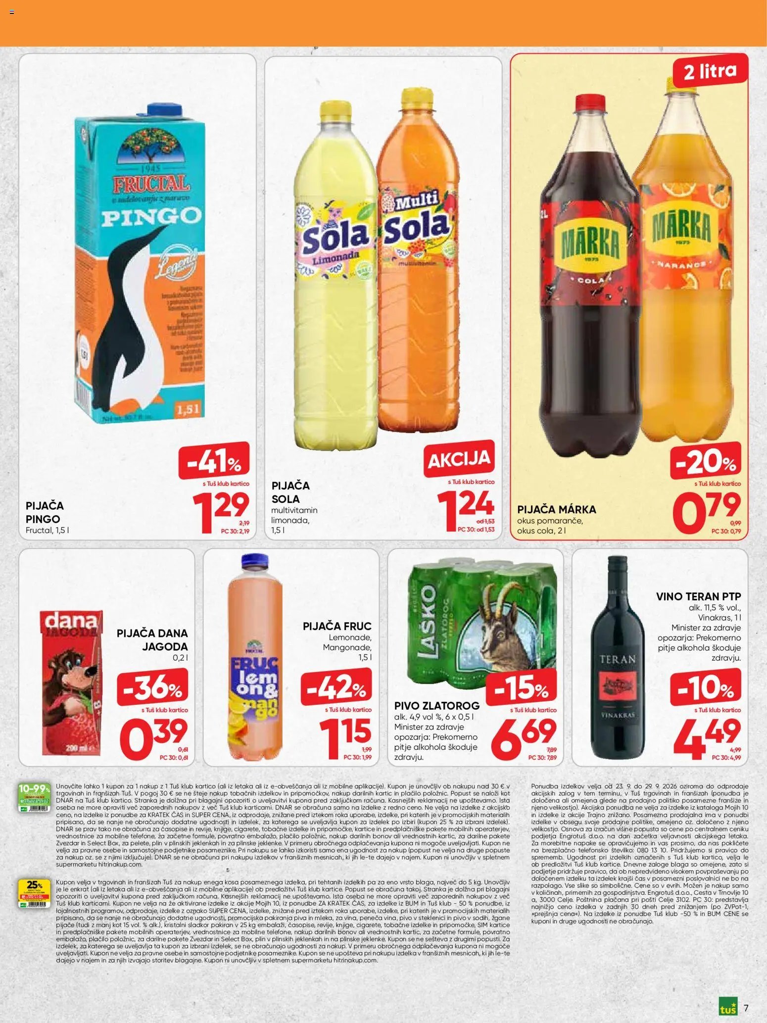 Tuš - Katalog Kjer dobre stvari stanejo manj