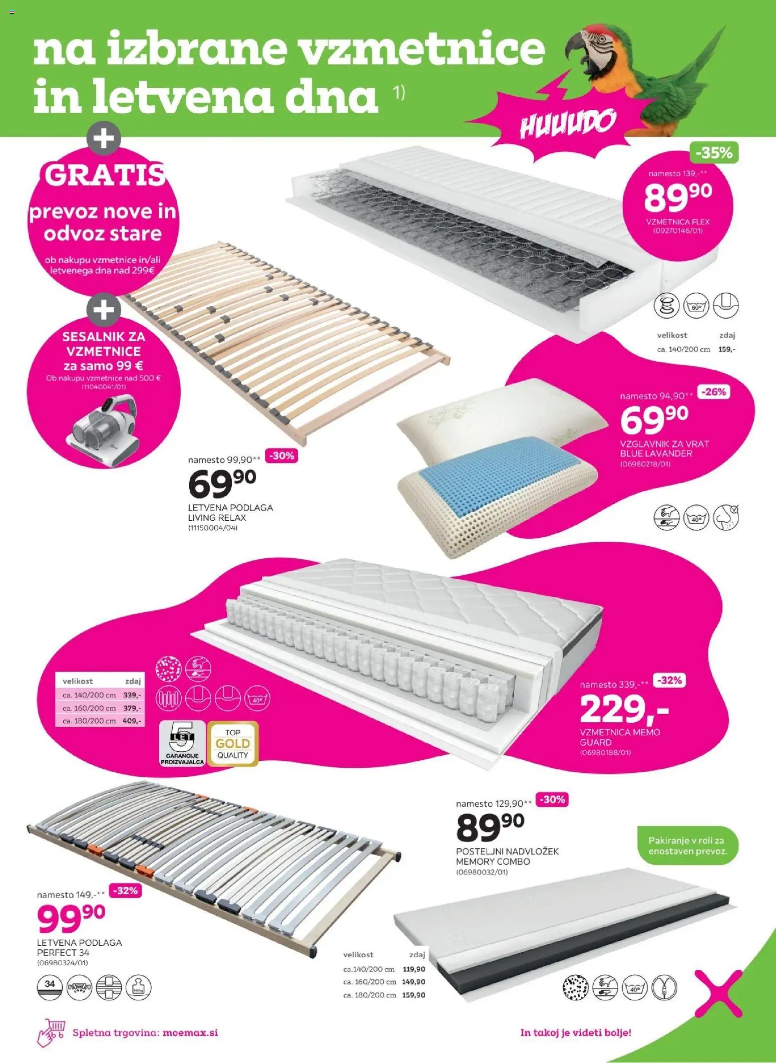Mömax katalog vzmetnice