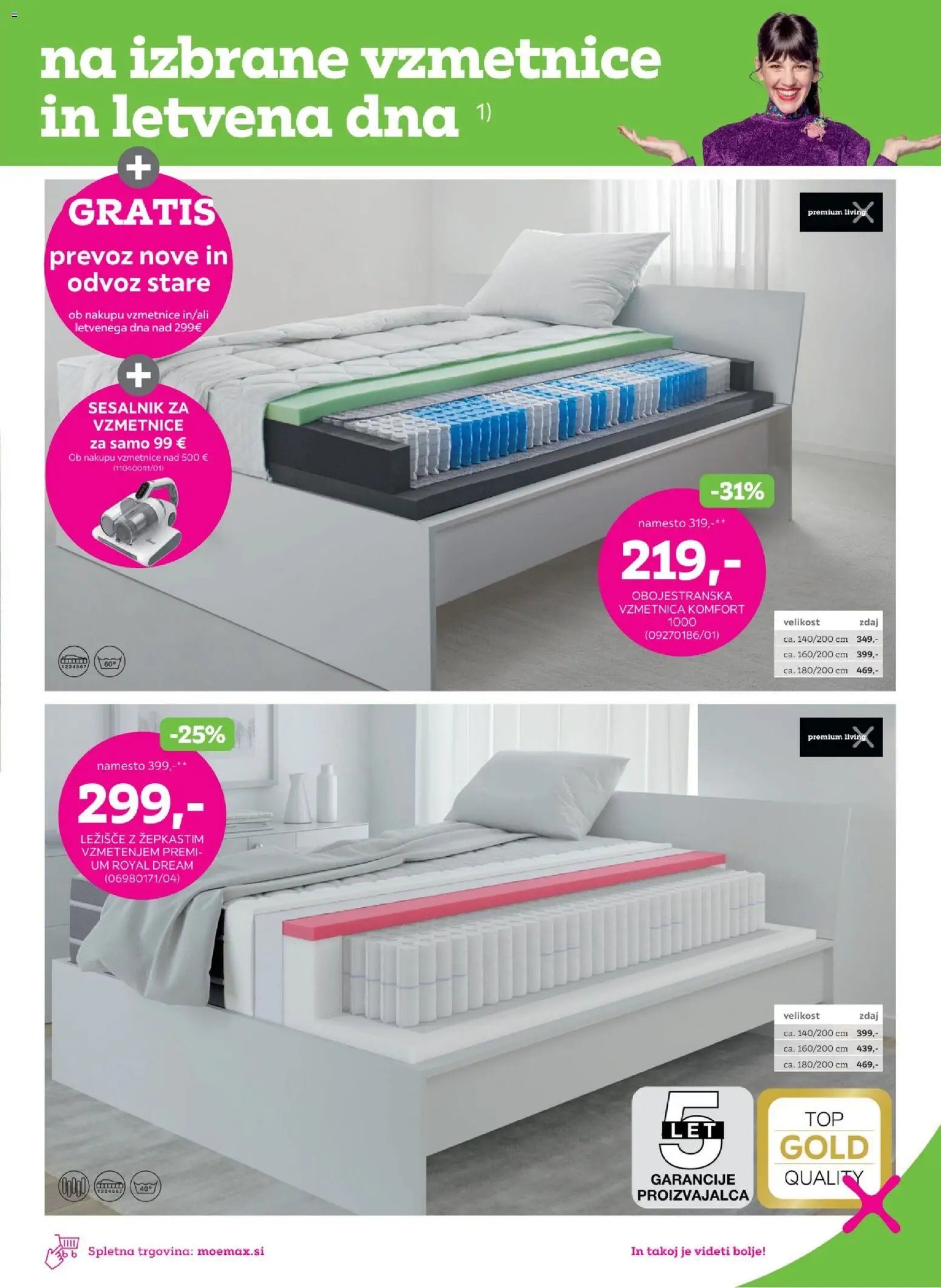 Mömax katalog vzmetnice