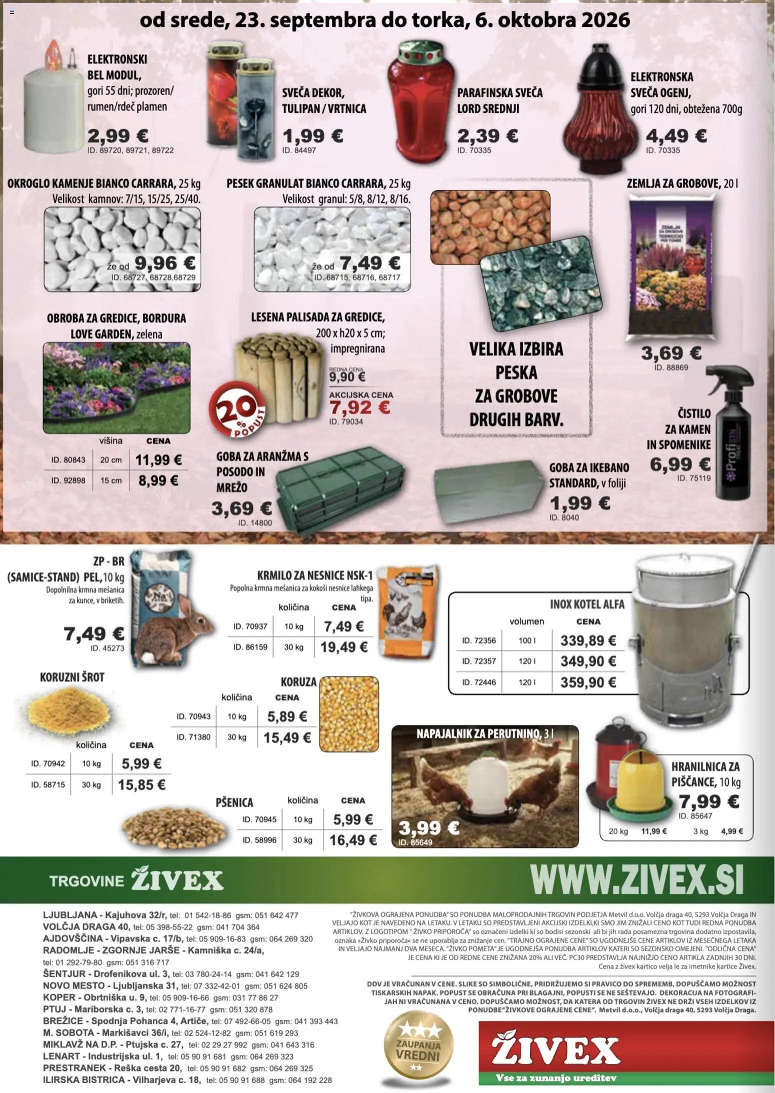 Živex katalog