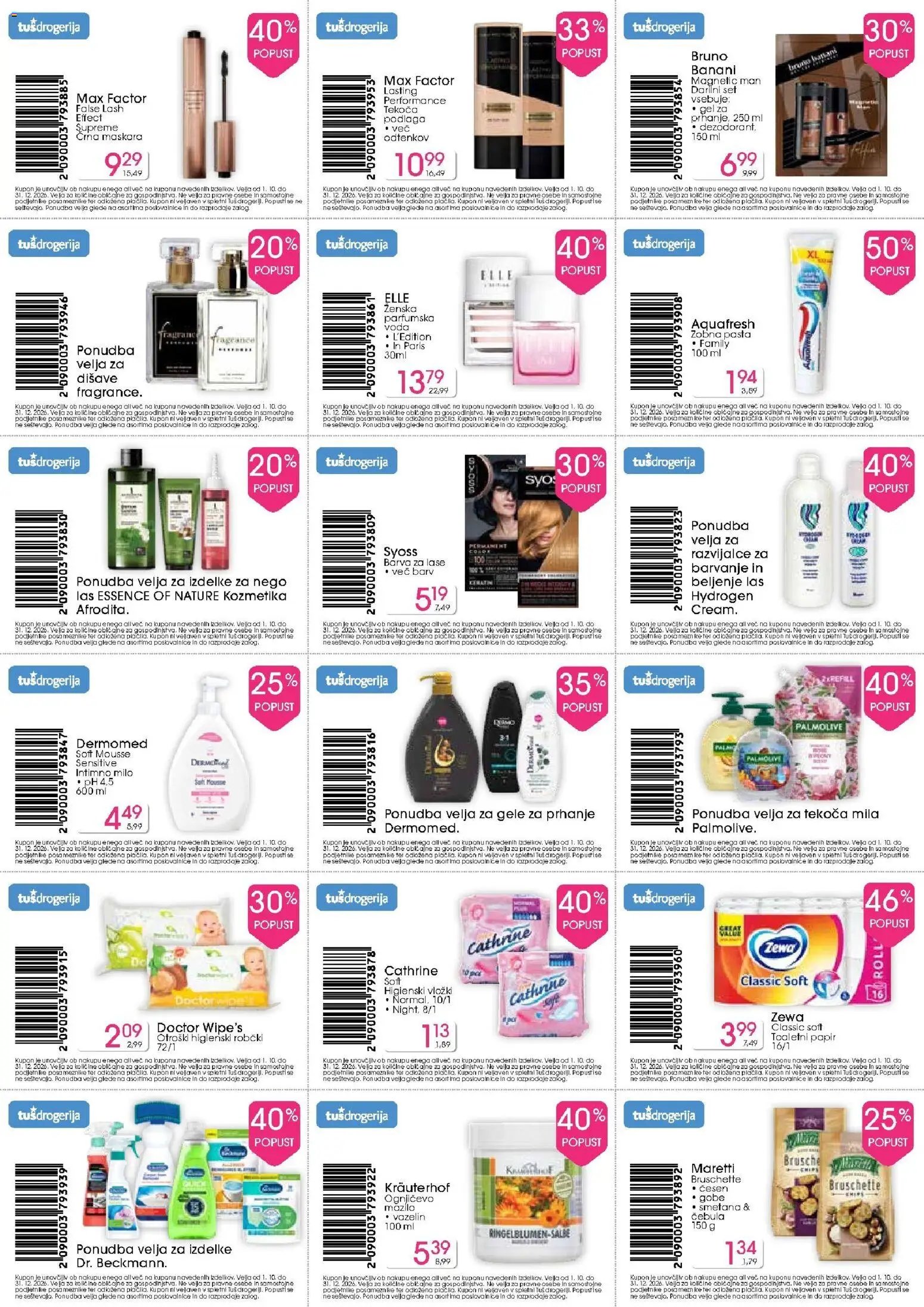Tuš drogerija - Katalog