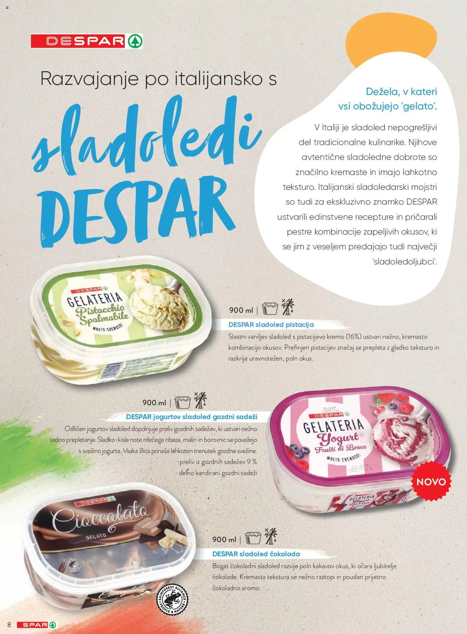 Spar katalog sladoledi 2026
