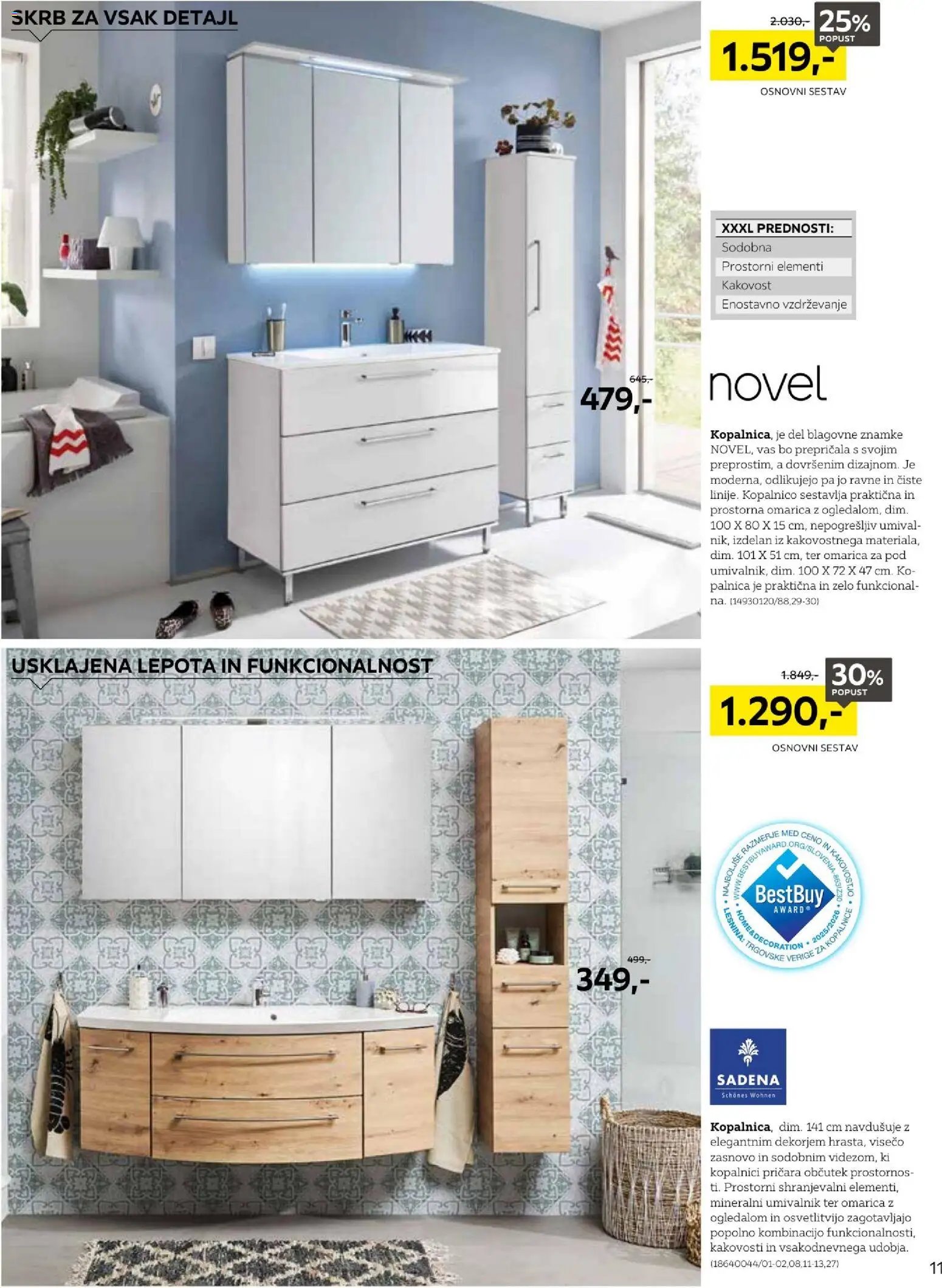 XXXL Lesnina katalog najboljše razmerje med ceno