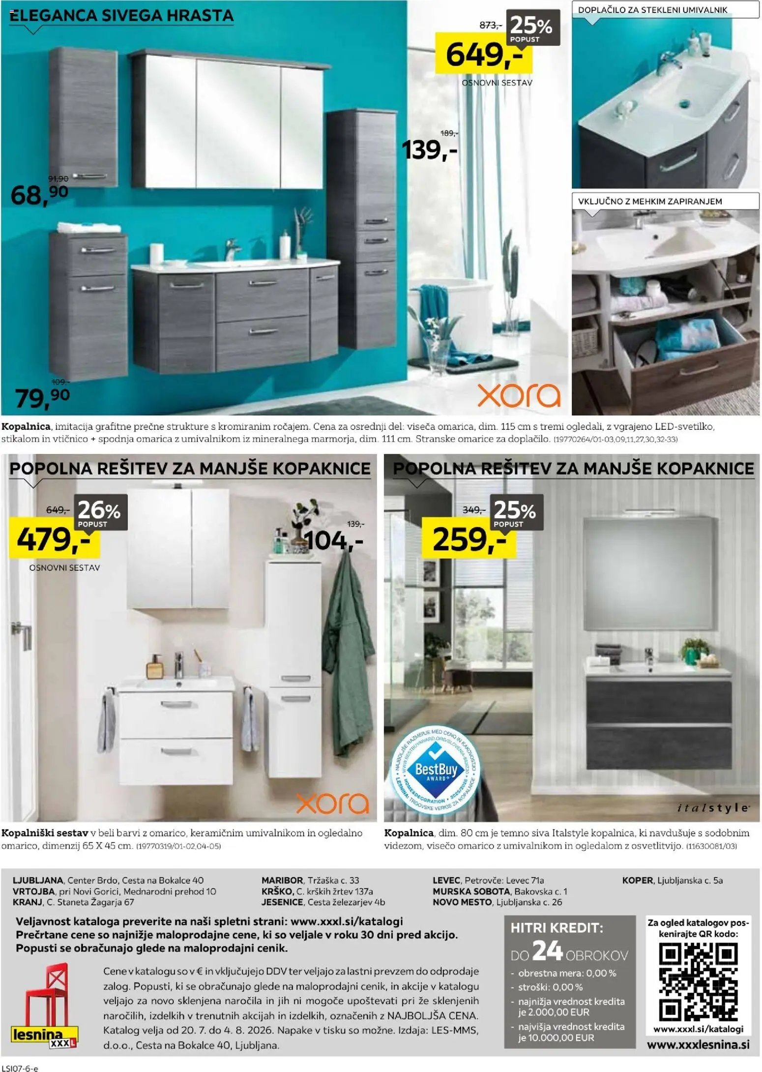 XXXL Lesnina katalog najboljše razmerje med ceno
