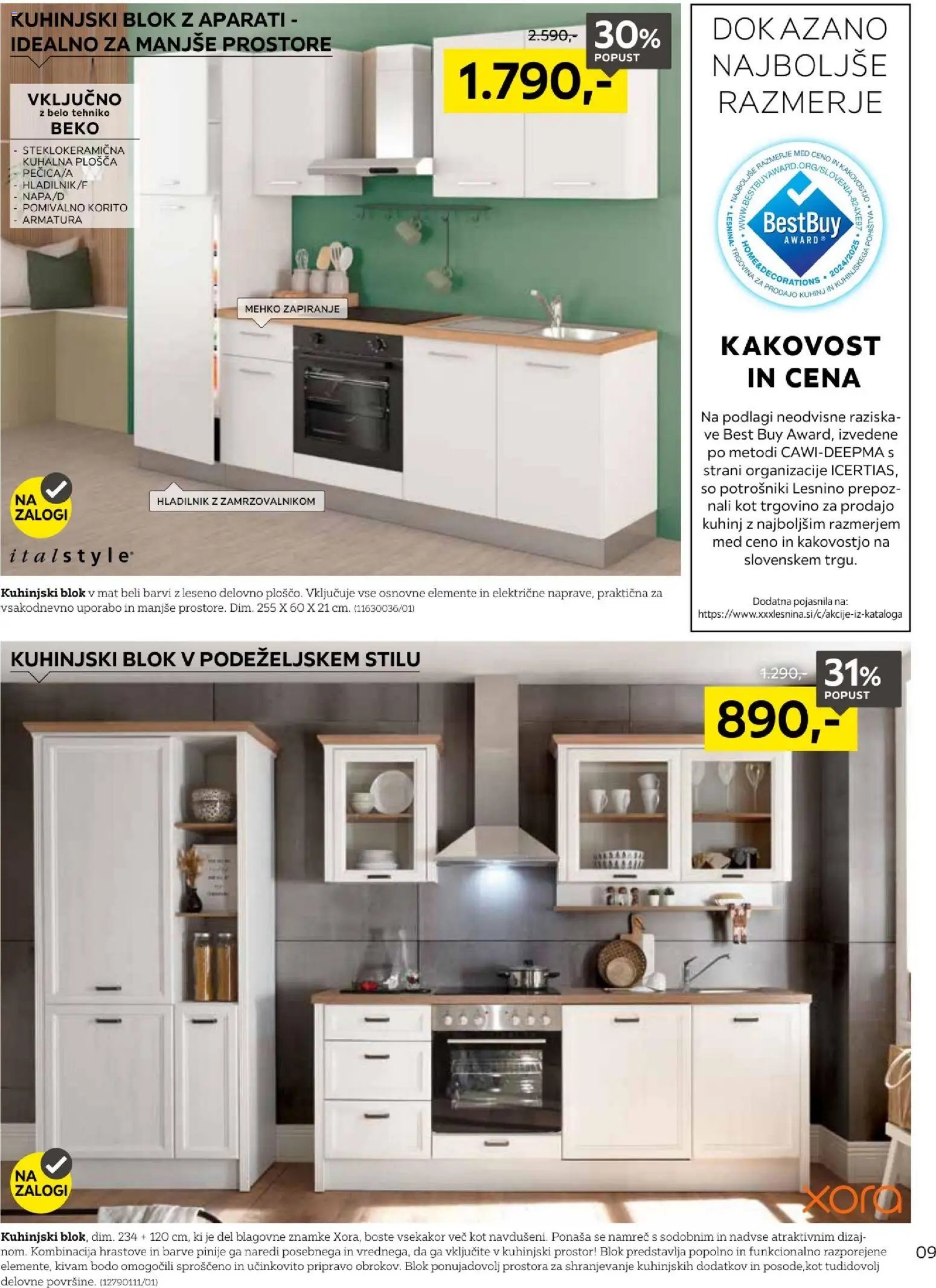 XXXL Lesnina katalog najboljše razmerje med ceno