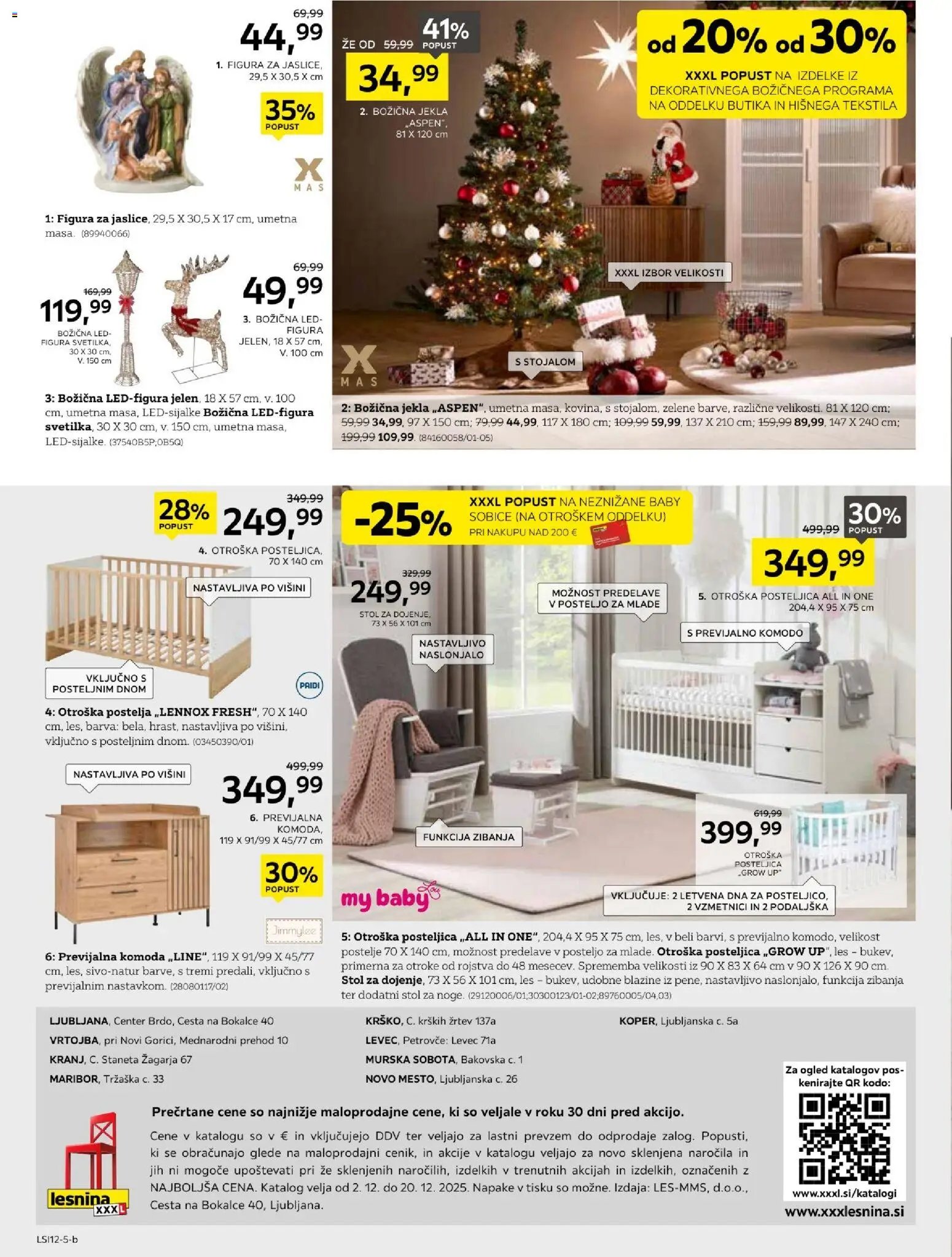 XXXL Lesnina katalog doživite praznike v objemu udobja (2025-12-01 - 2025-12-20)