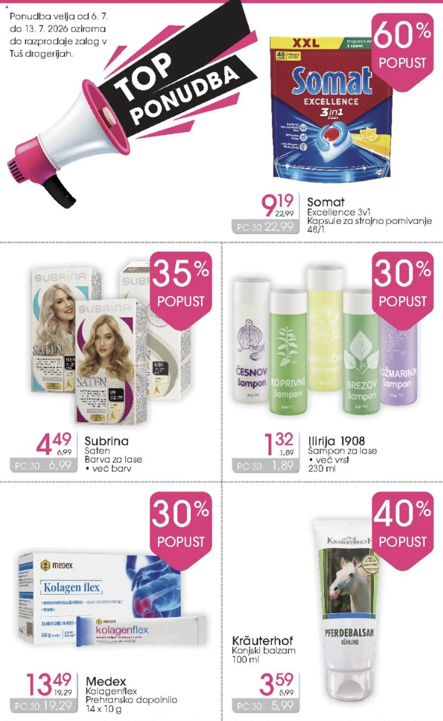 Tuš drogerija katalog