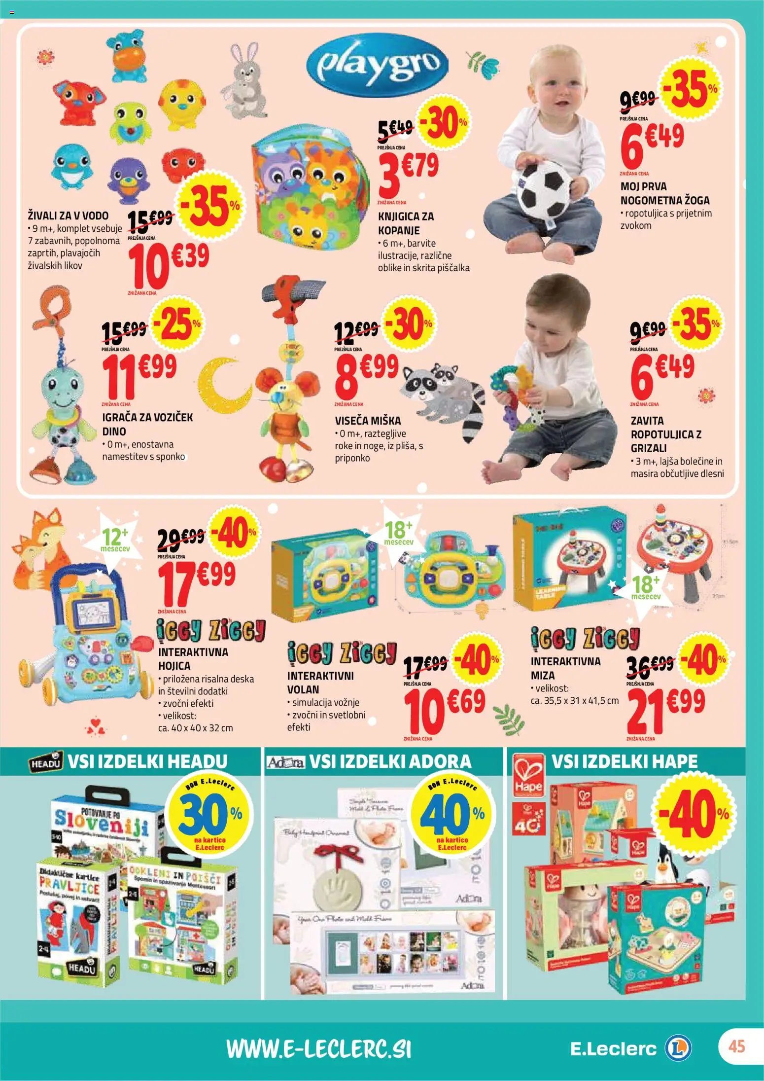 E.leclerc katalog vse za malčke