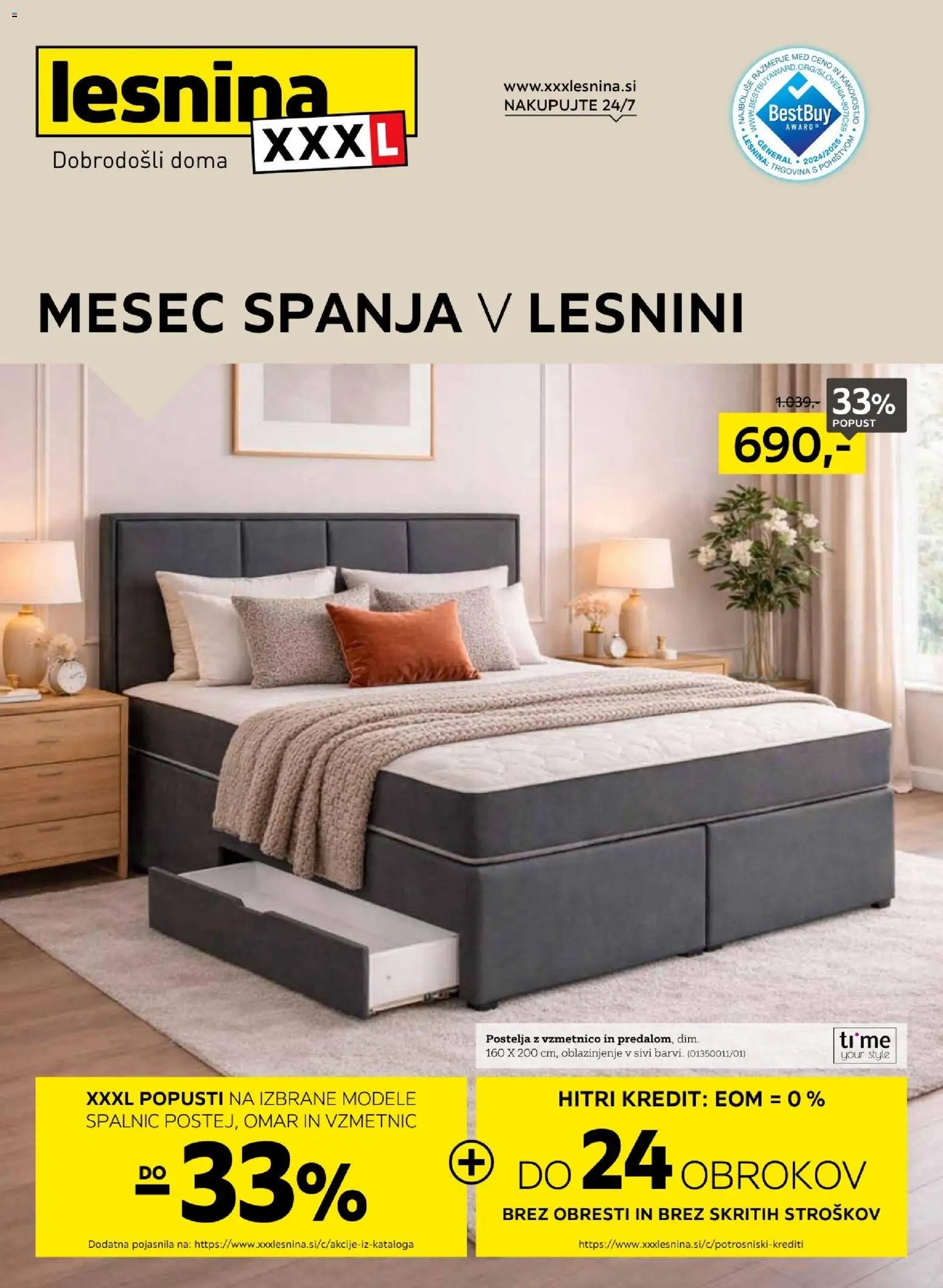 XXXL Lesnina katalog mesec spanja (2026-03-16 - 2026-03-28)
