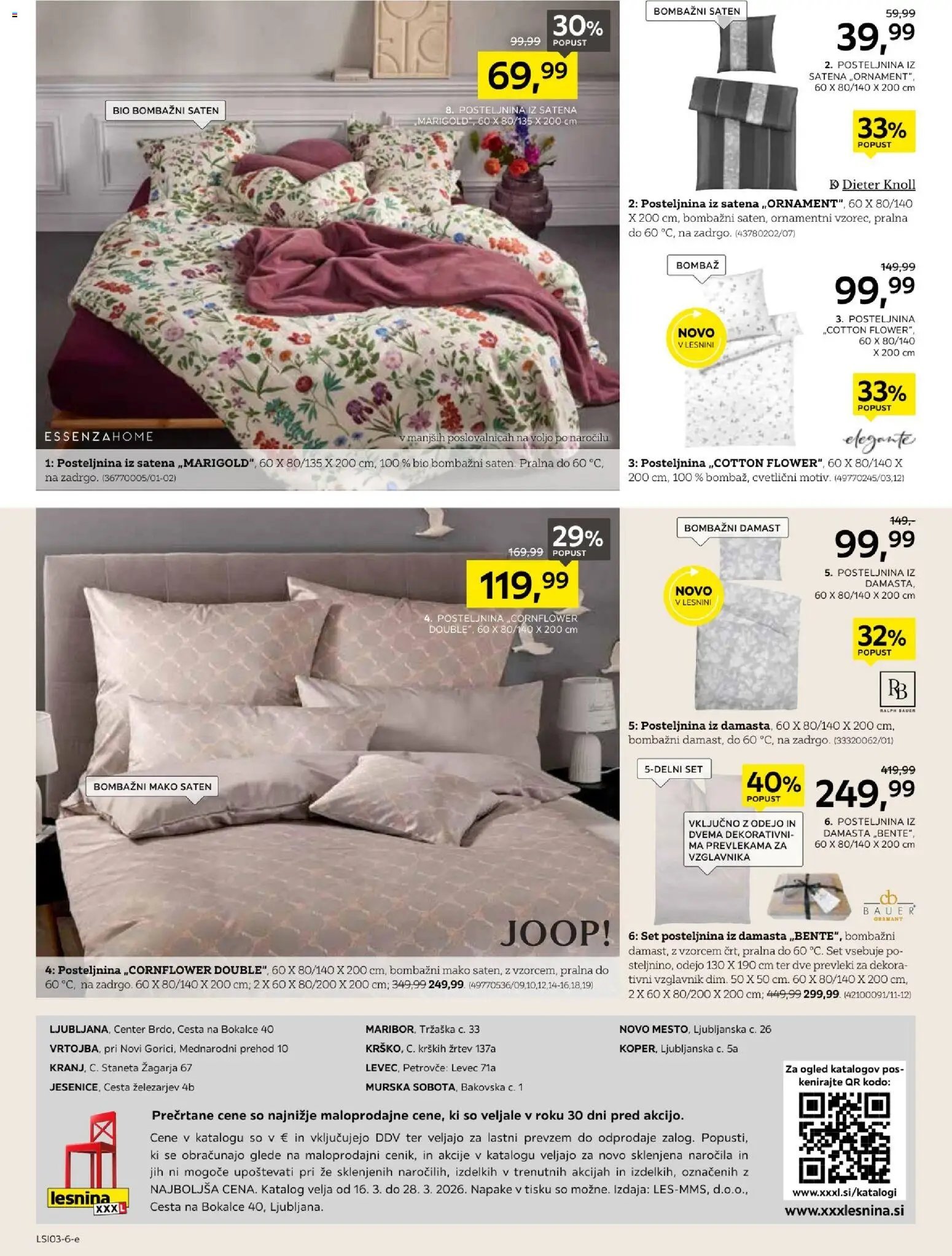 XXXL Lesnina katalog mesec spanja (2026-03-16 - 2026-03-28)