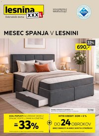 XXXL Lesnina katalog mesec spanja (2026-03-16 - 2026-03-28)