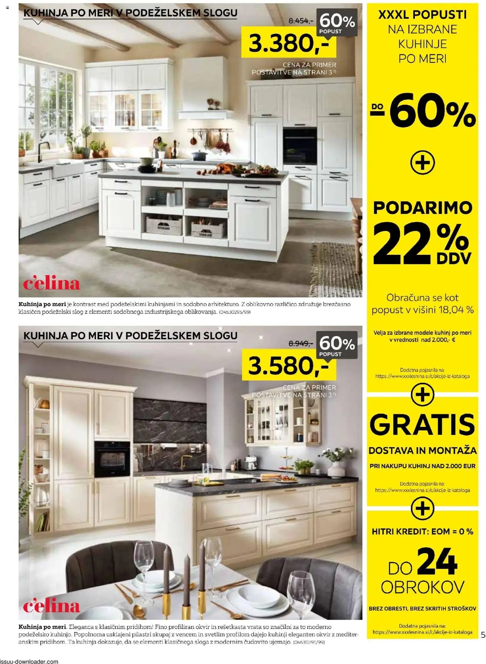 XXXL Lesnina katalog kuhinje po meri ki navdušijo (2025-11-04 - 2025-11-15)