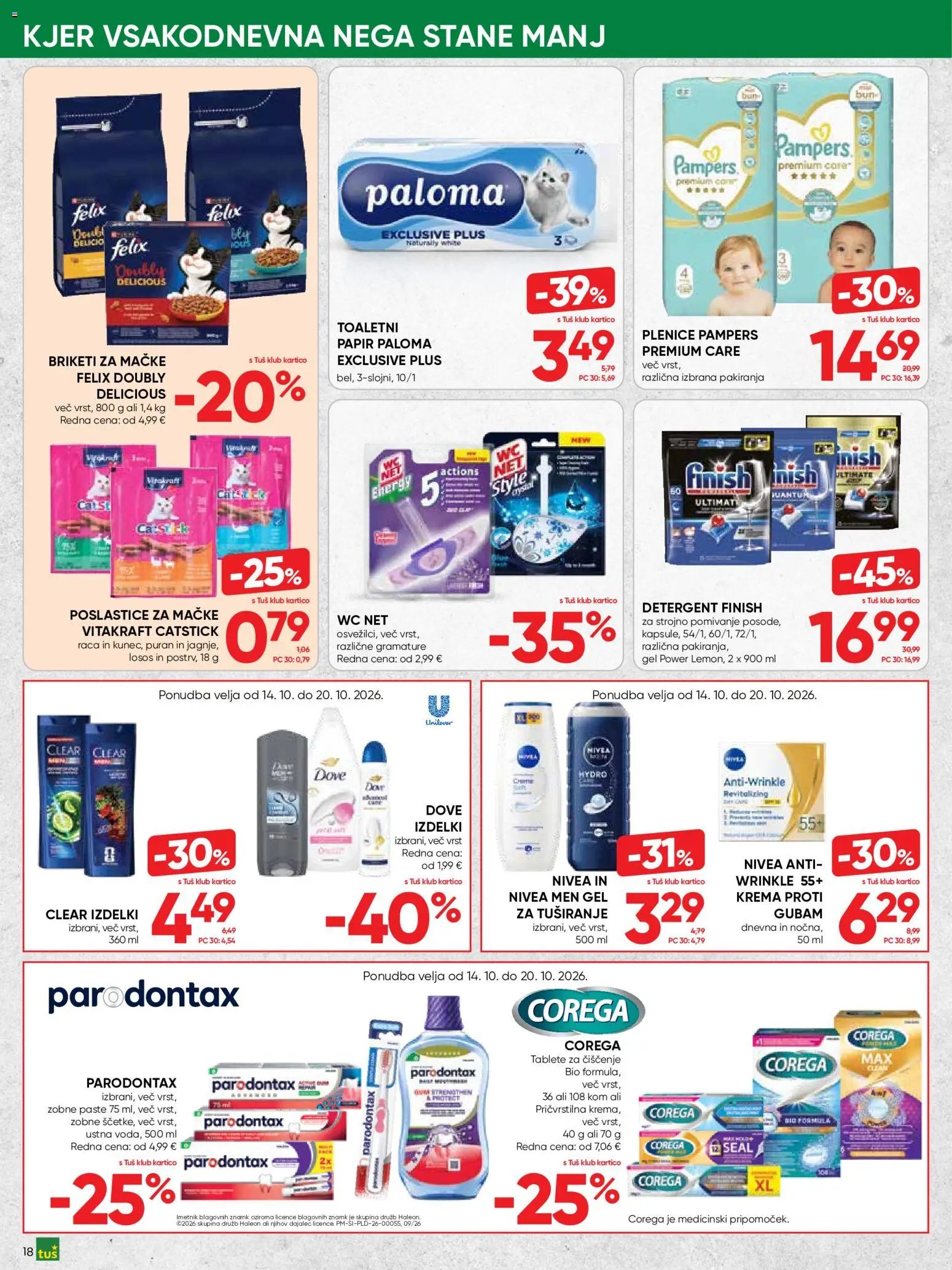 Tuš katalog